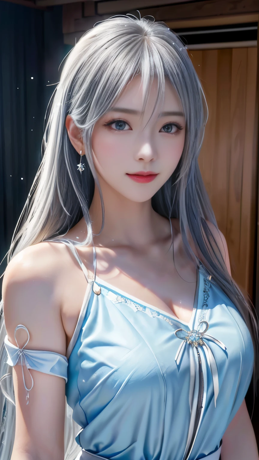 ((logo, masterpiece, 8k, table top, RAW photo, wonderful, 最high quality, Photorealistic and hvery detailed CG integrated 8k wallpaper, high quality, very detailed, Narrative poem, particle effects, dynamic effects, Depth of written boundary, cinematic light, Lens flare, ray tracing, anatomically accurate)), fantasy, 1 beautiful woman, silver hair, clear eyes, long hair, beautiful face, real face, 緻密でbeautiful eyes, beautiful skin, ((dancing woman, 優雅にdancing woman, snow sceneの中でdancing woman, 激しくdancing woman)), ((long hairがWindでなびく, long hairが跳ねる, long hairがWindで踊る)), hair jump, jewelry, beautiful eyes, white kimono, white obi, White cherry blossom embroidery pattern, silver earrings, Wind, snow mountainの中で, snow scene, snow mountain, snow makeup, 雪とhoarfrost, snow-capped mountainや森, hoarfrost, snow-capped mountain々, The beauty and brilliance of frost-covered trees, The tranquility and beauty of a world of ice and snow