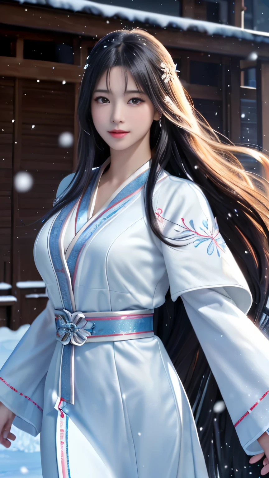 (Highest quality、 8k 、masterpiece、High resolution)、(Chinese Drama、Changgexing、Li Changge、Dililaba)、Tang Dynasty、Changan、1 Female、Beautiful young person、blue eyes、Pretty lips、A single tear、Light colored long hair、Light pink Hanfu、Twilight Forest、古いChanganの街並み、Official Art、Detailed CG、