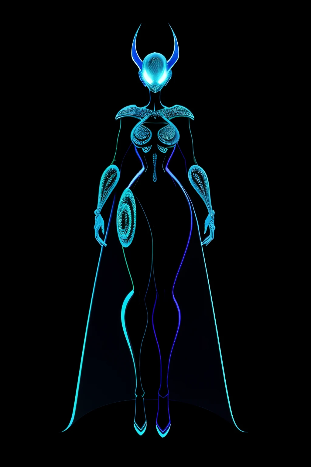A retro futuristic themed character, depicted in the style of reimagined human form, is skillfully drawn in hand-drawn animation. The elongated figure is filled with intricate details, and the full body illustration is rendered in the spirit of comic book cartoons. With a vibrant color palette, this artistic piece transports us to a world of science fiction and innovation. Each line and hatchmark adds texture and depth, creating a captivating visual experience. The character's unique features and stunning design exude an aura of timeless quality that leaves a lasting impression.