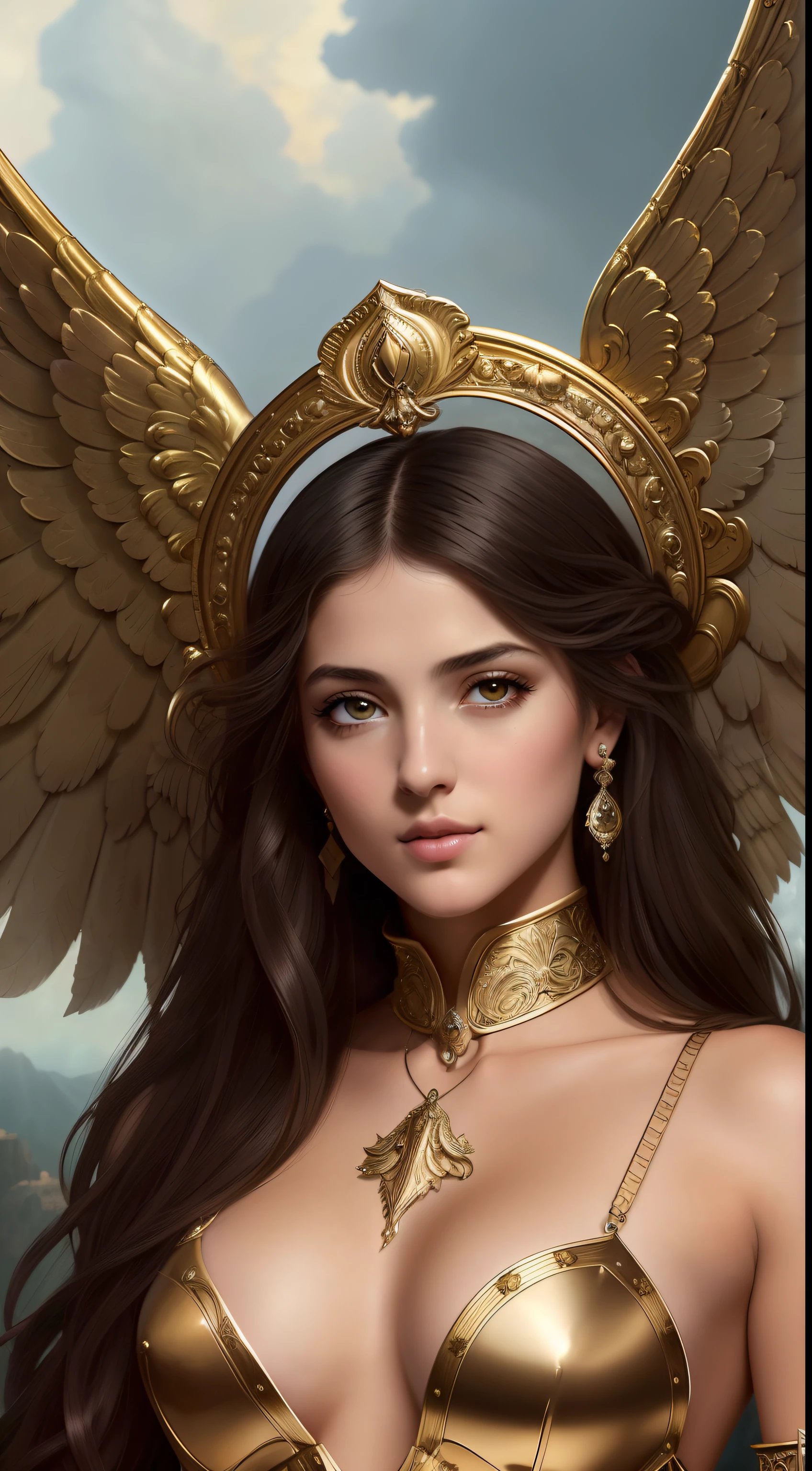 chica angelical vestida de pirata posando, detalles precisos, rostro detallado, fantasy, dramatic, intrincado, elegante, muy detallado, Pintura digital, Art Station, arte conceptual, smooth and sharp focus, illustration, arte de Gustave Dore, Octanaje, 4k , (solamente:1.4)