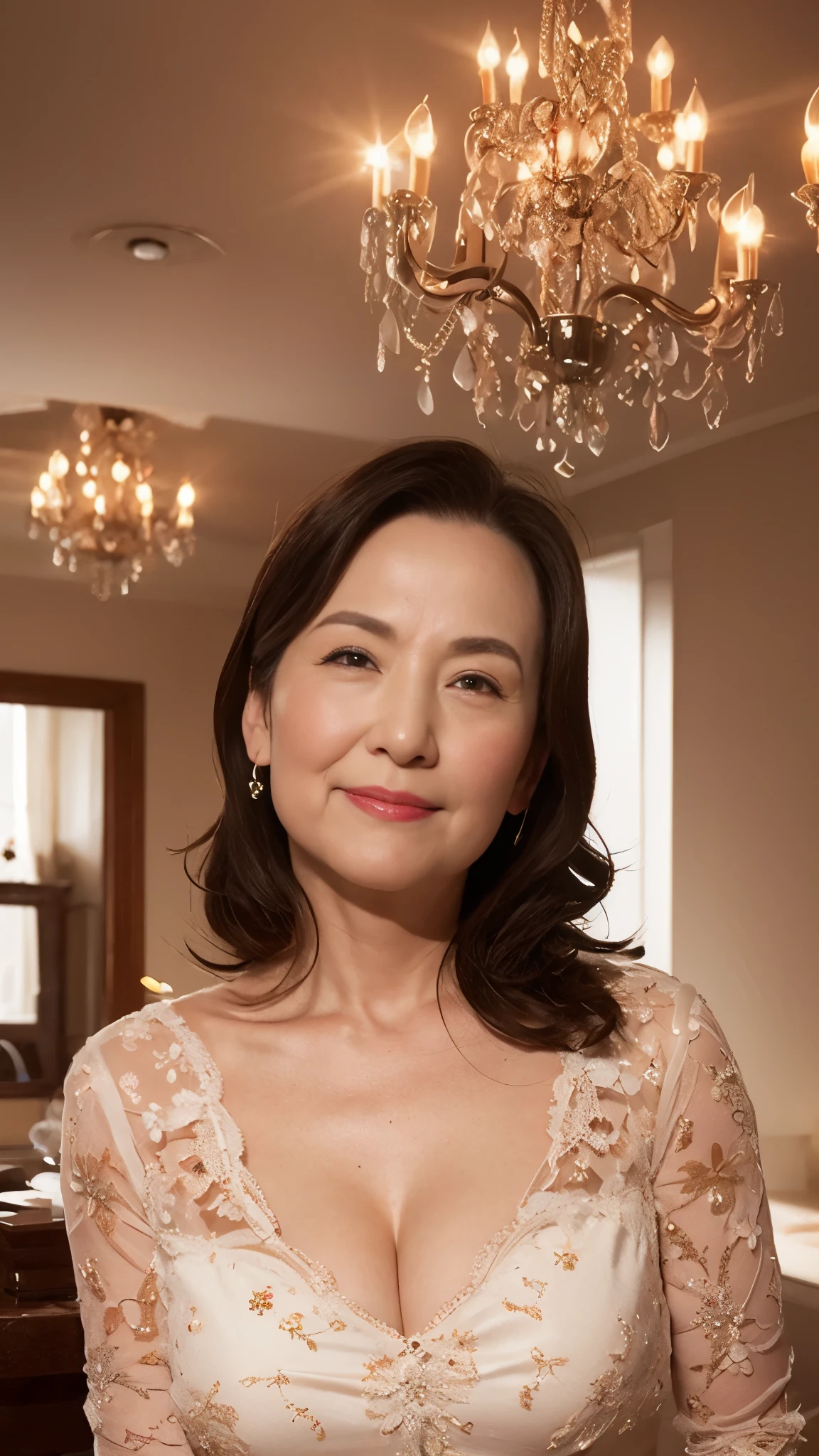 (((alone))), elderly mature woman, pure white background, gravure, facing the front, ((center your face on the screen)), describe the lips correctly,red lips, flashy makeup, from the chest up, photorealistic, highest quality, super detailed, realistic, super detailed細なスキン, perfect anatomy, (1 Japanese mature woman), (positive), 95 years old, huge breasts, mature politician, Glamour, Sexy, pure white skin, looking at the viewer,