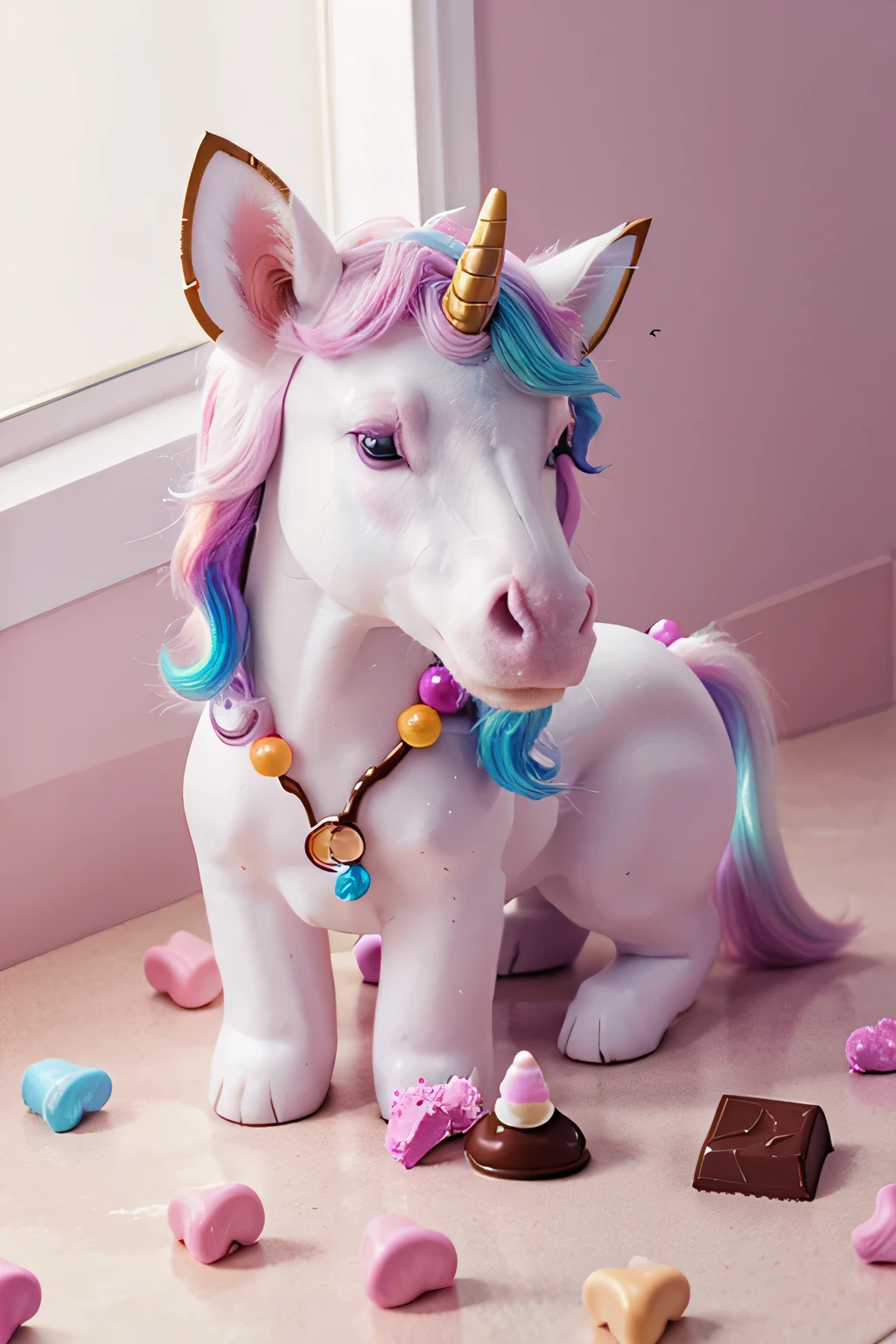 unicorn candy and chocolate