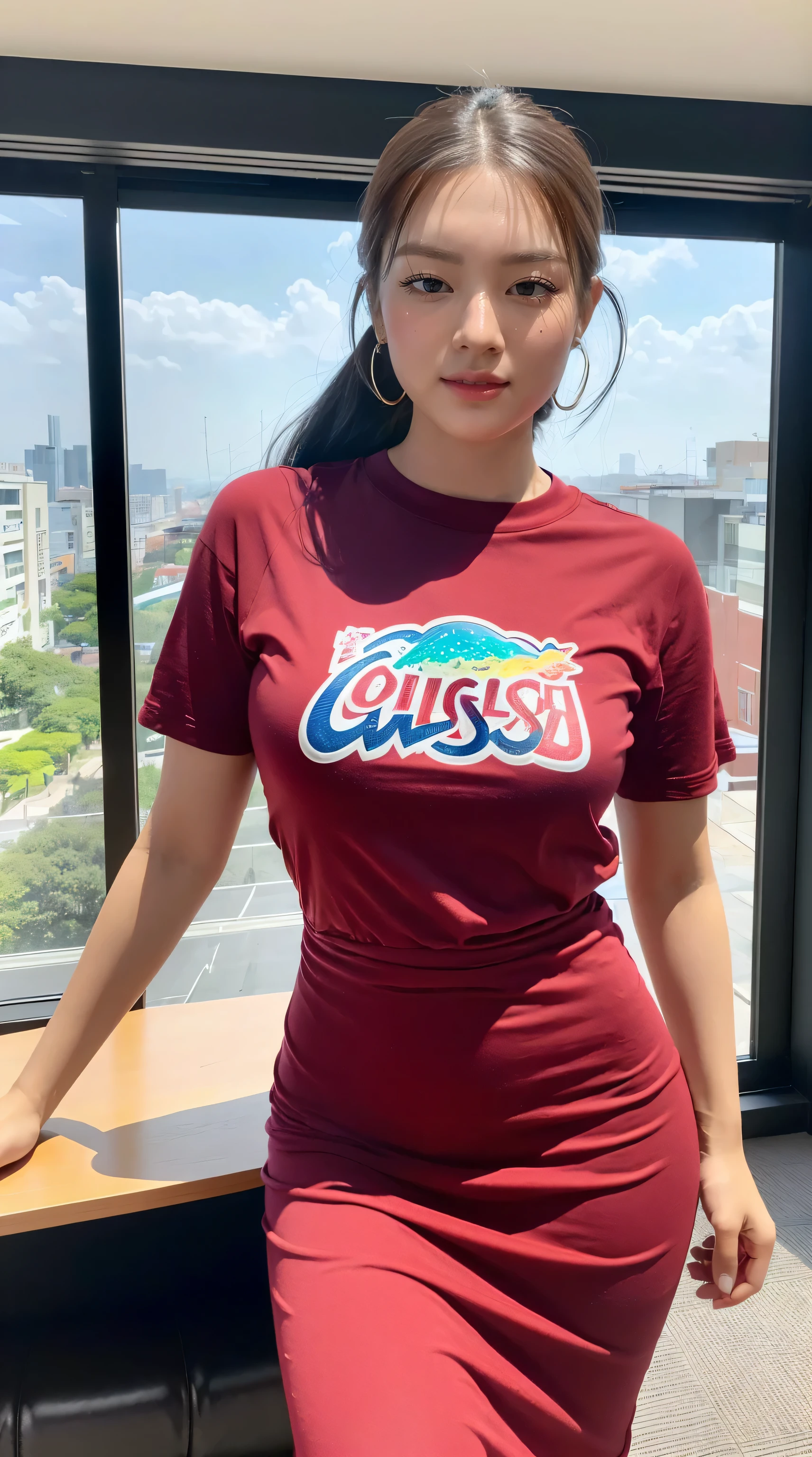 ((best quality)), ((masterpiece)), (detailed), perfect face, hd, gadis bob hairstyle dan thight skirt and t-shirt , belahan dada sedikit terbuka, ketiak chubby, menggoda, lengan tembam bertato, payudara besar, perut tembam, pinggul lebar tembam, paha tembam, memakai sneakers , tampilan badang penuh, lengkap, chubby massive thighs, bbwchan, mulky white skin, chubby body, korean girl, baby face, tubuh proporsional, asian girl. 50 year old
