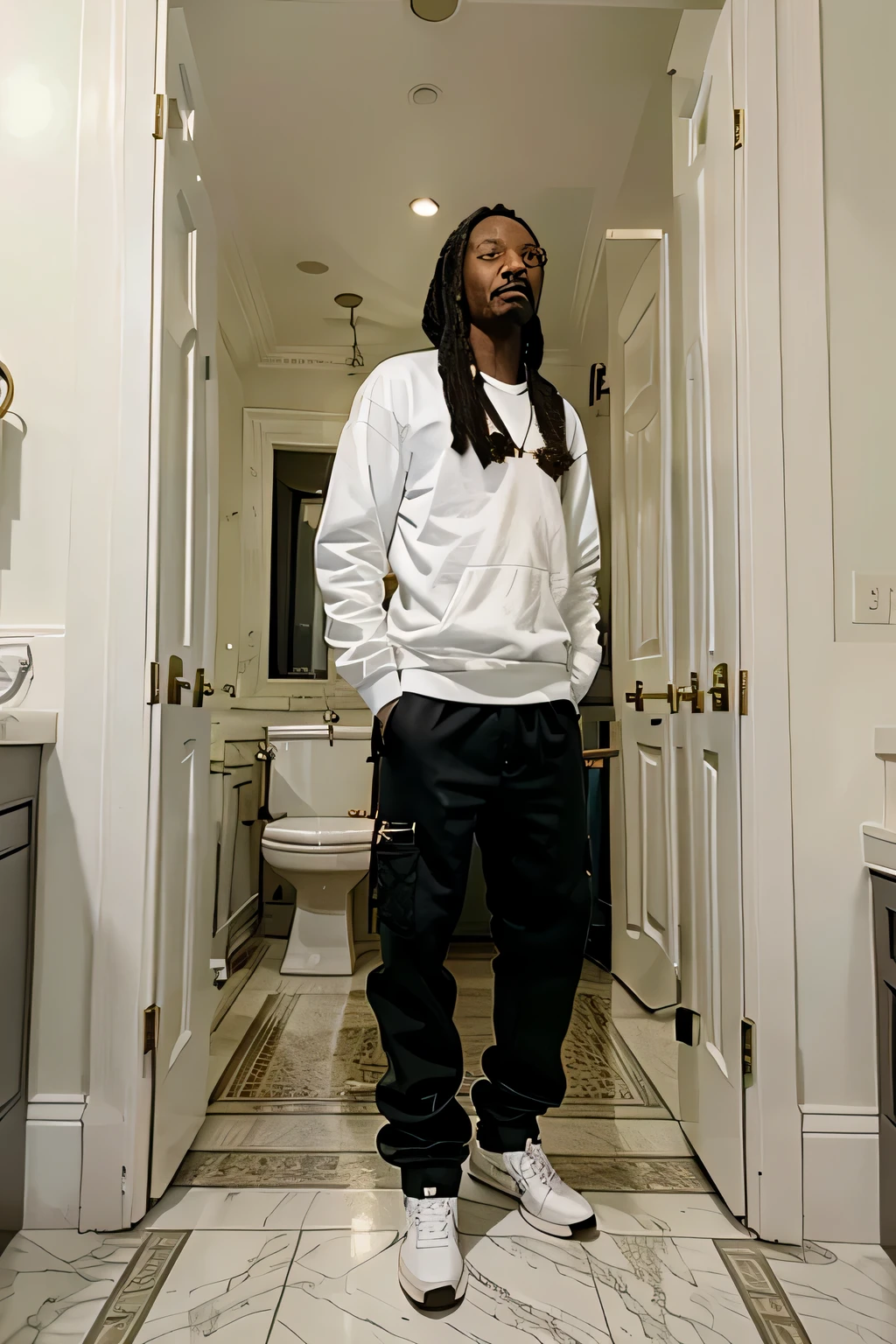 snoop dogg at the white house using the bathroom 
