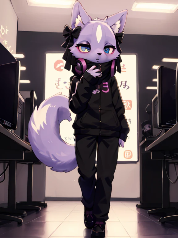 por pelusa-kevlar, por zackary911, por Kenket, por kilinah, por pelusa-kevlar, (Obra maestra), (Mejor calidad), (antro peludo:1.3, hocico:1.2, antro:1.3, peludo:1.2, Only women:1.2), (extremadamente detallado:1.3), Loona, perro del infierno, Loonacroptop, Loona((vestido largo)),pechos grandes,