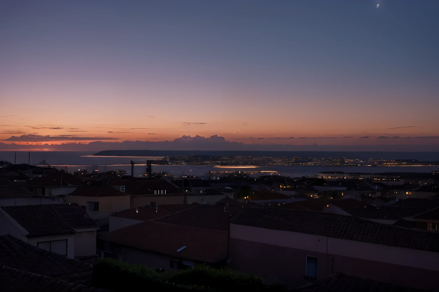 atmosphere.
Belt of Venus: A pinkish band visible in the sky above the horizon opposite the Sun during twilight.