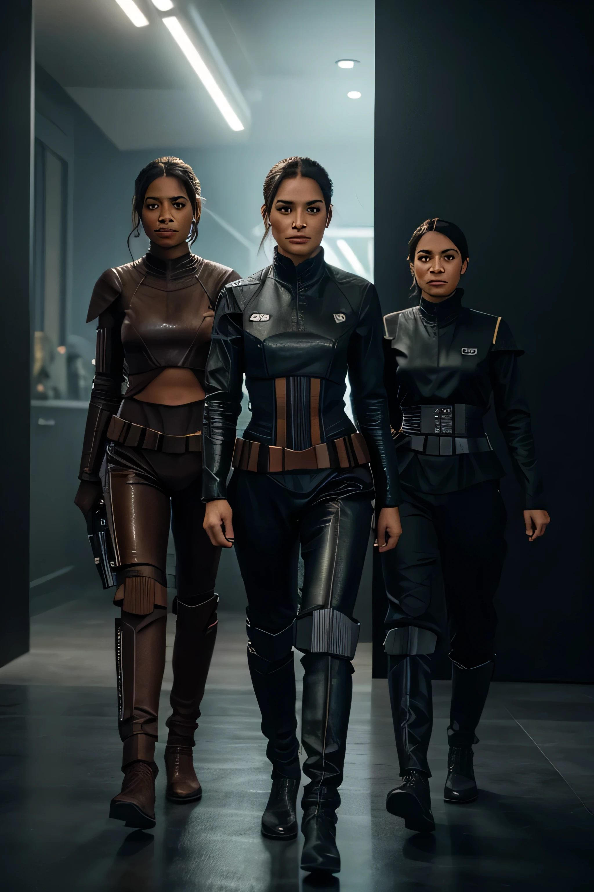 A full body ofSisters choosing different star wars sides. The light and the dark. digital art trends on Artstation 8k HD detailed realistic, detailed, skin texture, super detailed, realistic skin texture, armature, best quality, super high reidelity: 1.4), high resolution, detailed, raw photo, sharp re, by lee jeffries nikon d850 film stock photograph 4 kodak portra 400 camera f1.6 lens rich colors hyper realistic lifelike texture dramatic lighting unrealengine trending on artstation cinestill 800 ,8k, best quality, real picture, intricate details, ultra-detailed, ultra highres, depth field,(photorealistic,realistic:1.2),masterpiece