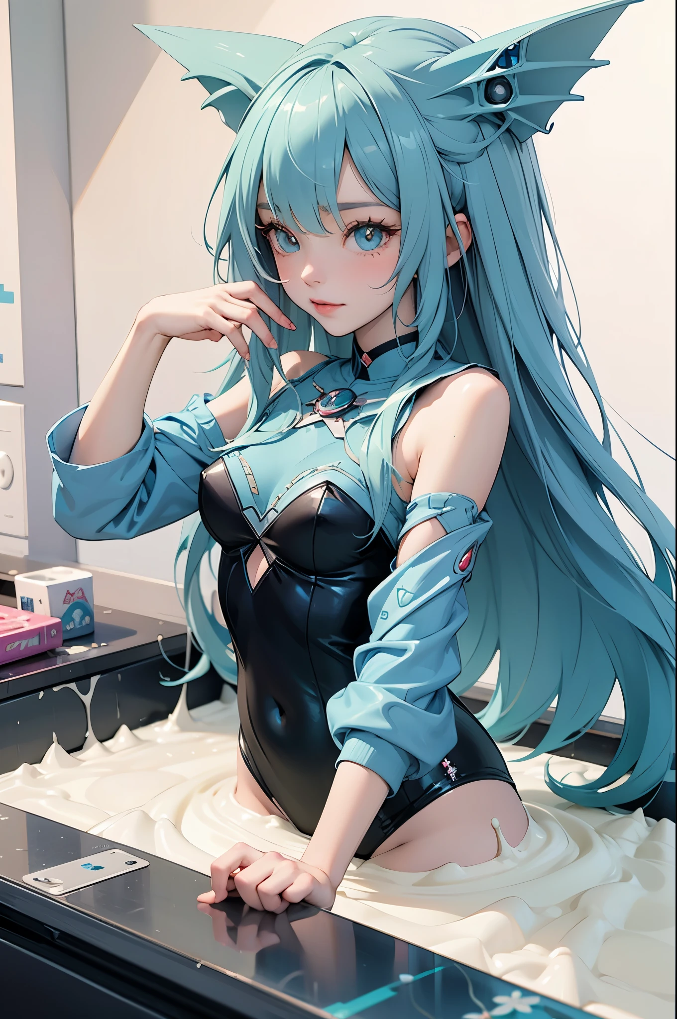 vaporeon,pokemon,girl vaporeon,girl,pokemon,anime version,pokemon girl,anime girl,vaporeon girl,semen bath