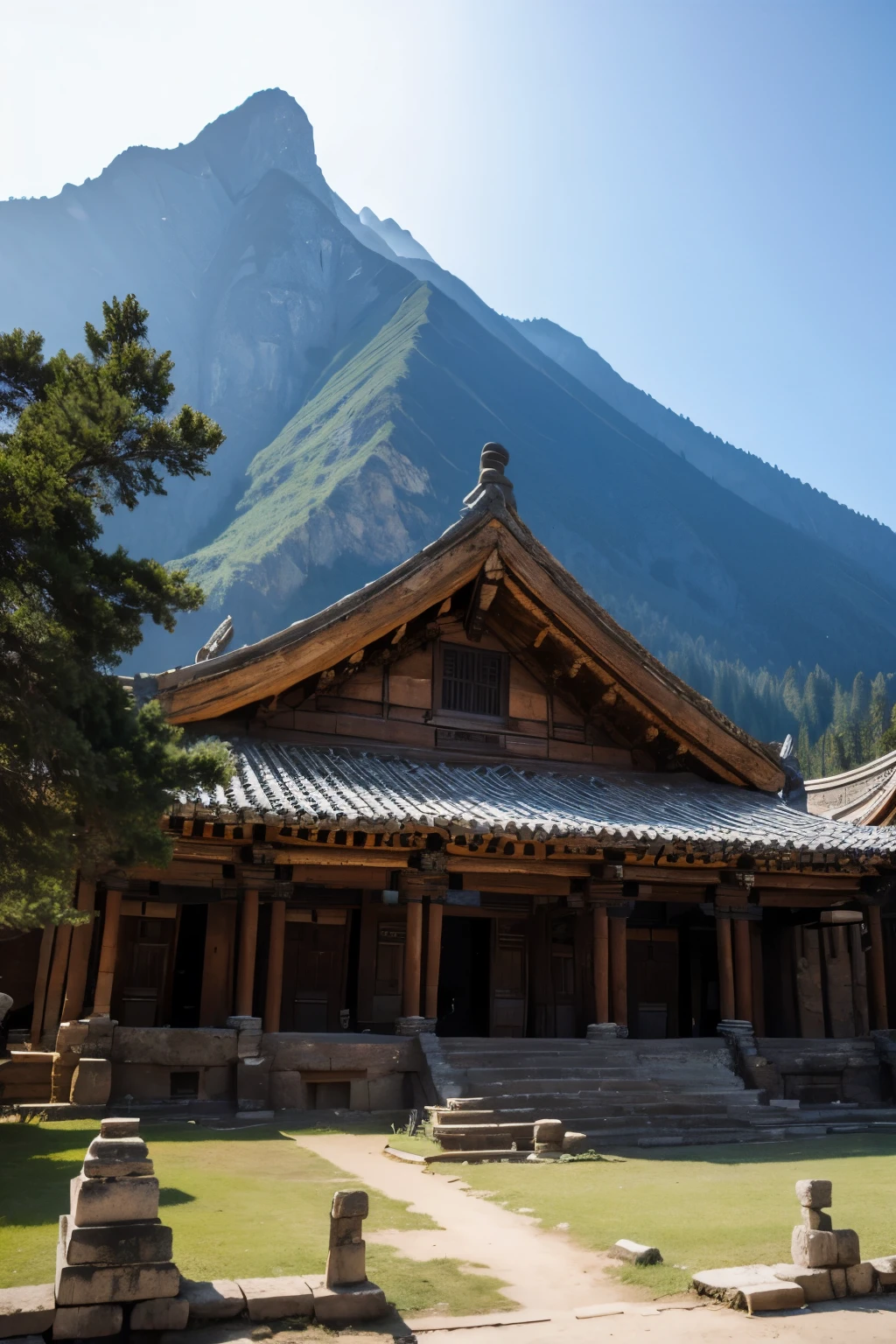 ancient building ancient style mountain