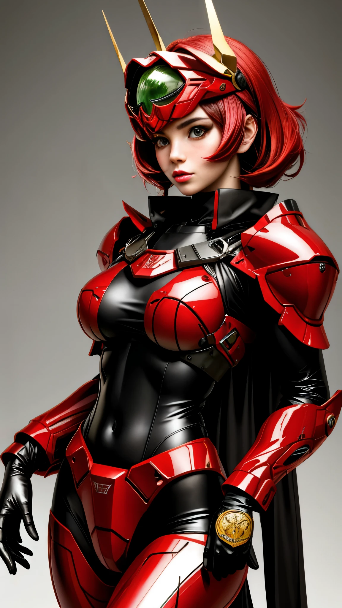 Realistic red Sozabi girl，