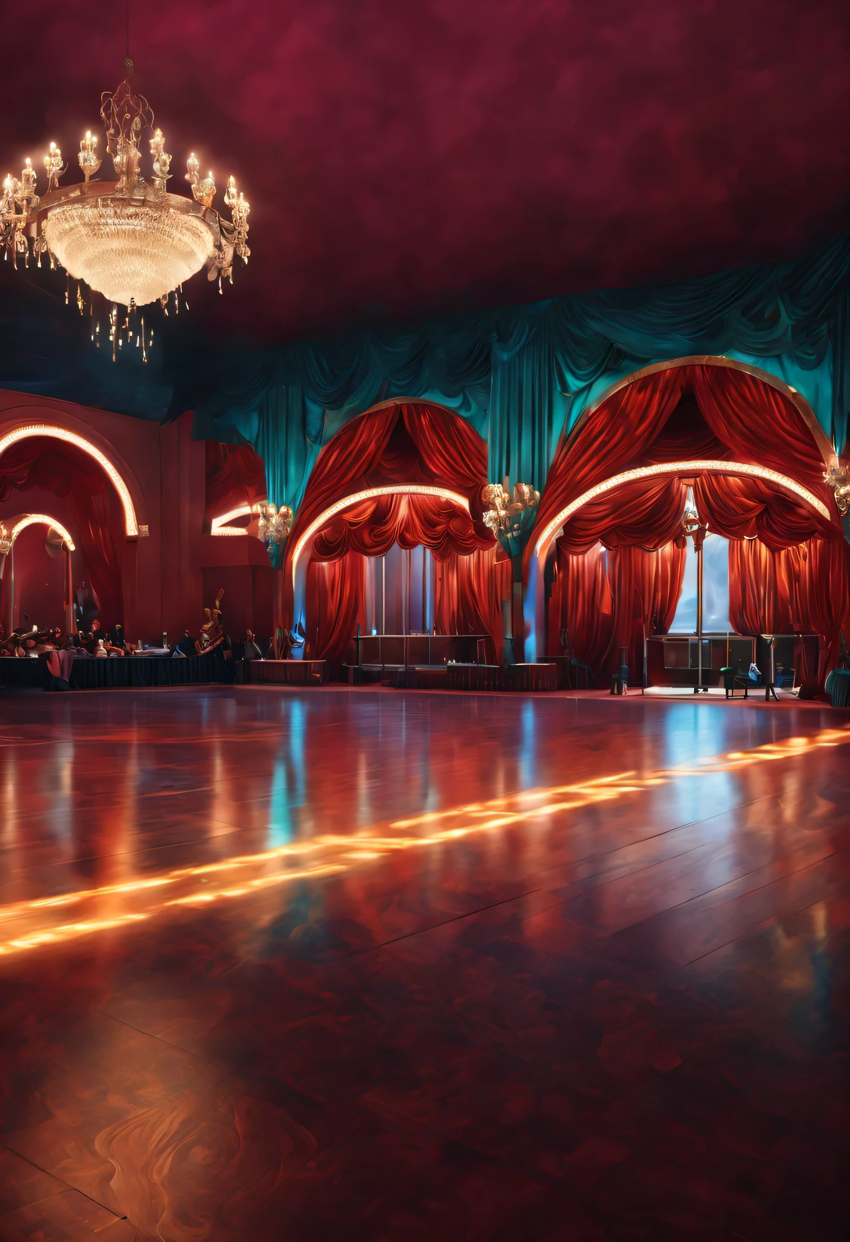 (best quality,8k,highres:1.2),ultra-detailed,(realistic,photorealistic,photo-realistic:1.37),80s Ballroom style,hyper realism,vibrant colors,sharp focus,insanely detailed