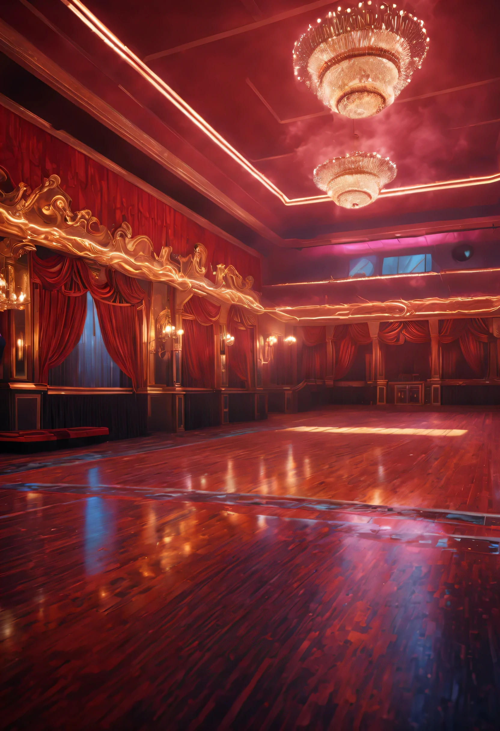 (best quality,8k,highres:1.2),ultra-detailed,(realistic,photorealistic,photo-realistic:1.37),80s Ballroom style,hyper realism,vibrant colors,sharp focus,insanely detailed
