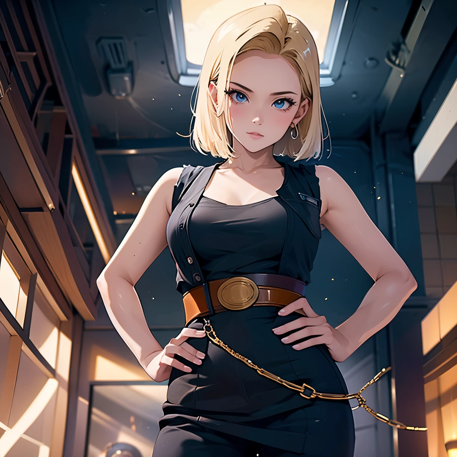 Android 18, chichona, denúdate, excitada 