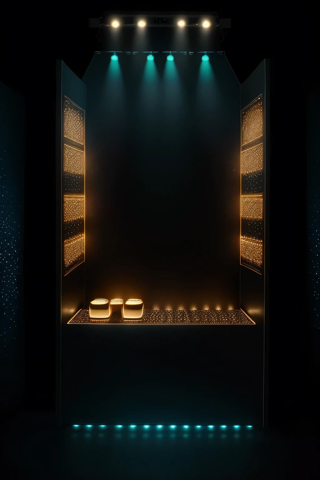 In this captivating TikTok booth scene, the logo shines brightly, illuminated by cinematic light that casts long, intriguing shadows on the HD backdrops. Delicately placed gems embellish the logo, sparkling and reflecting the light, adding a touch of magic to the setup. The booth itself is adorned with ultra-detailed backdrops, each one showcasing a unique and mesmerizing design. The light plays off the textures, creating an enchanting display that is sure to attract a large following on TikTok. This high definition setup is a true masterpiece, perfect for capturing memorable moments and creating engaging content.
