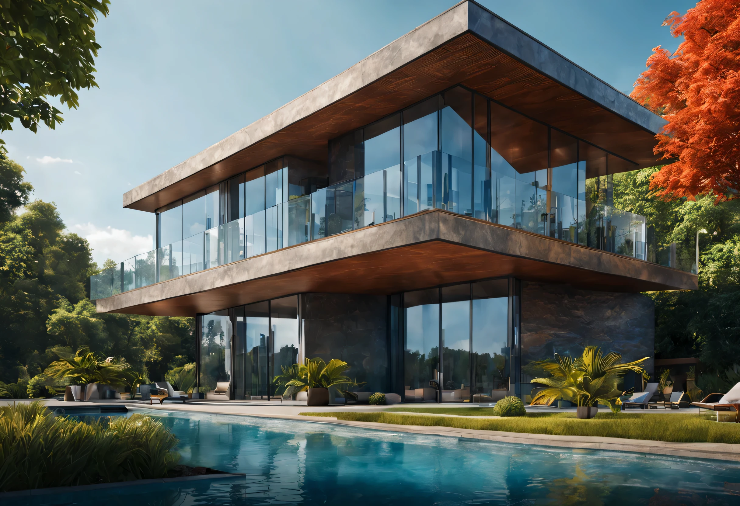 create an image demonstrating the style of ((Architectural Design)) style, hyper realism, 8k high definition, vibrant colors, sharp focus, insanely detailed