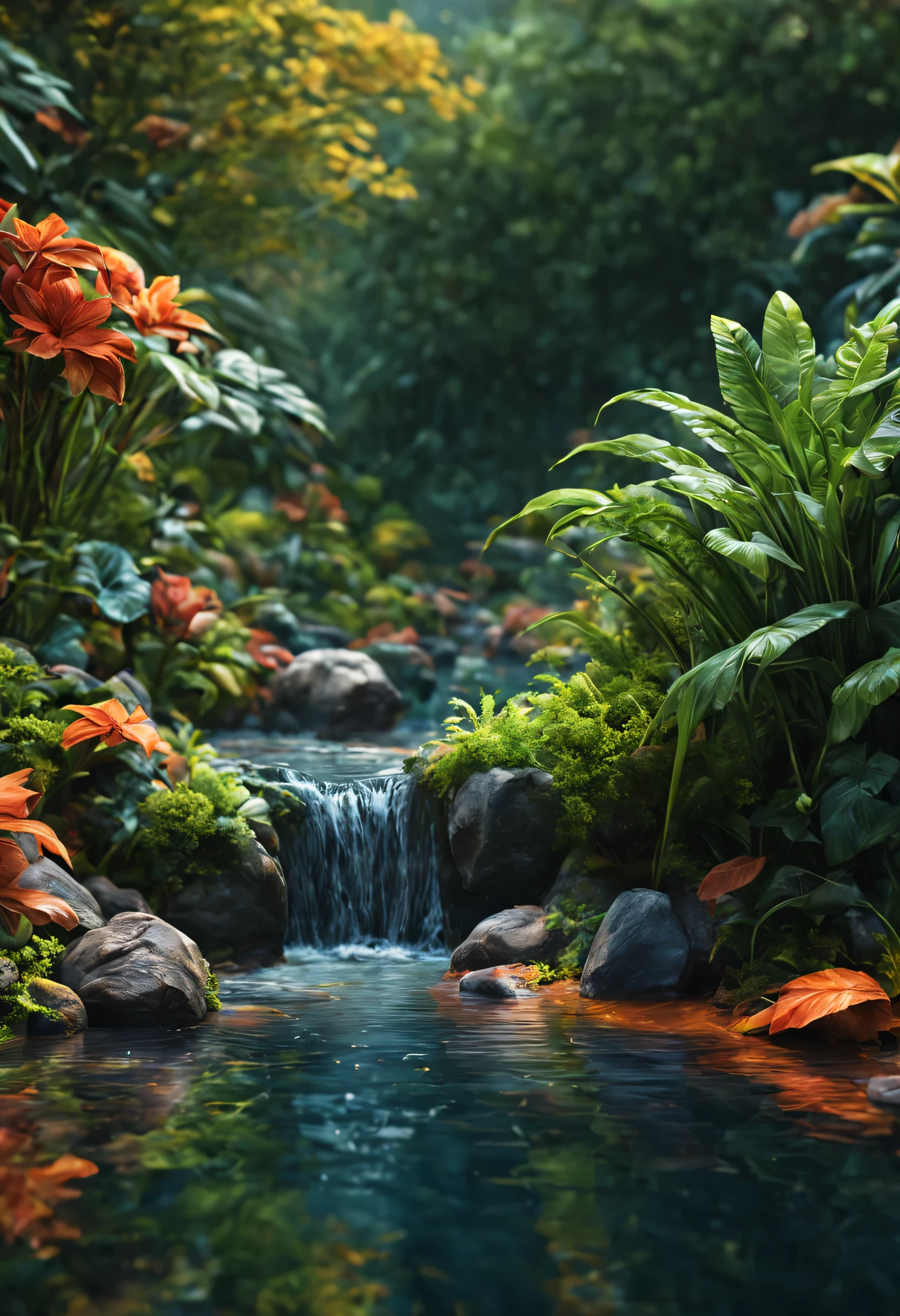 create an image demonstrating the style of ((Artificial Nature)) style, hyper realism, 8k high definition, vibrant colors, sharp focus, insanely detailed