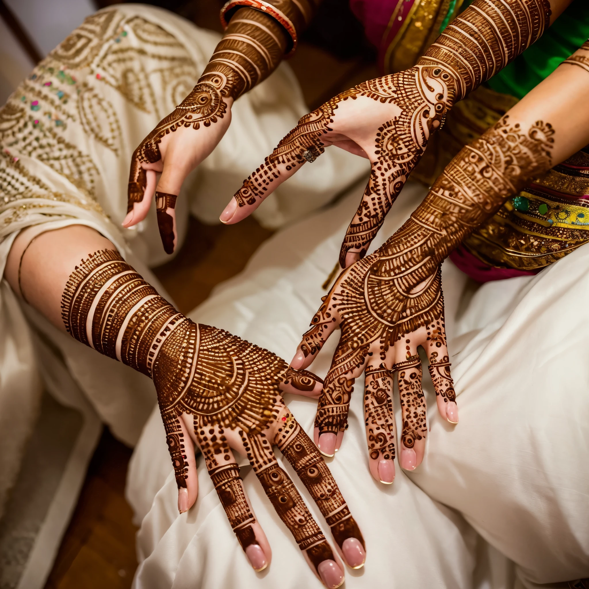 A boy design womens hand mehndi design for bride girl sitting in chair Dipesh gupta mehndi art 