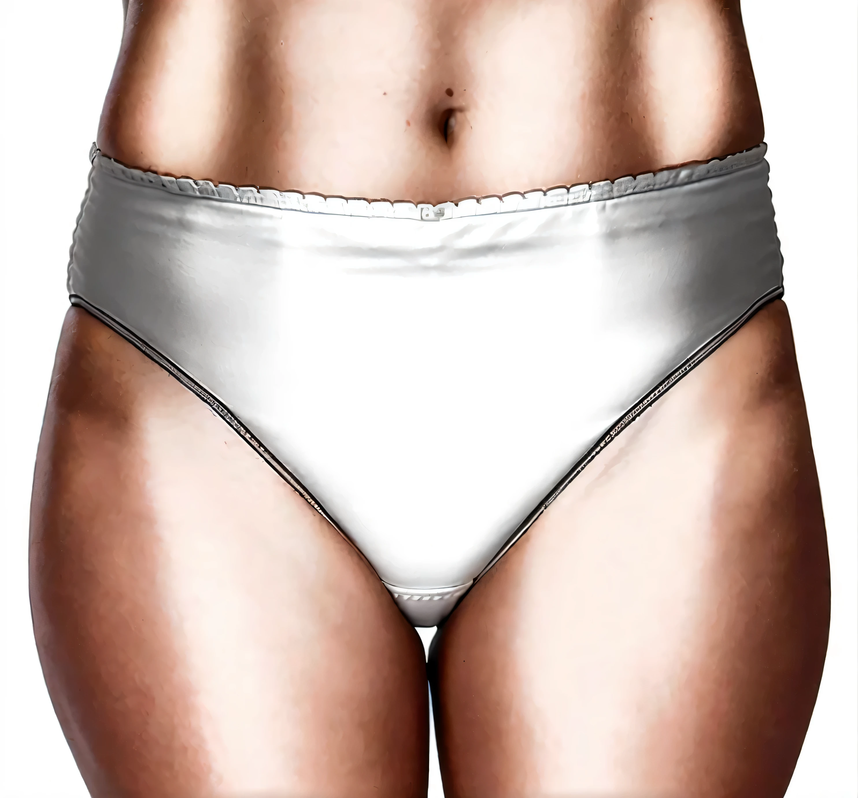 ((masterpiece, best quality)), ((33 year old)), (((Curvy))), (((Latina)), ((white high cut cotton panties)), (((Large Hips))), ((Cropped front shot )), (((photo realistic)))
