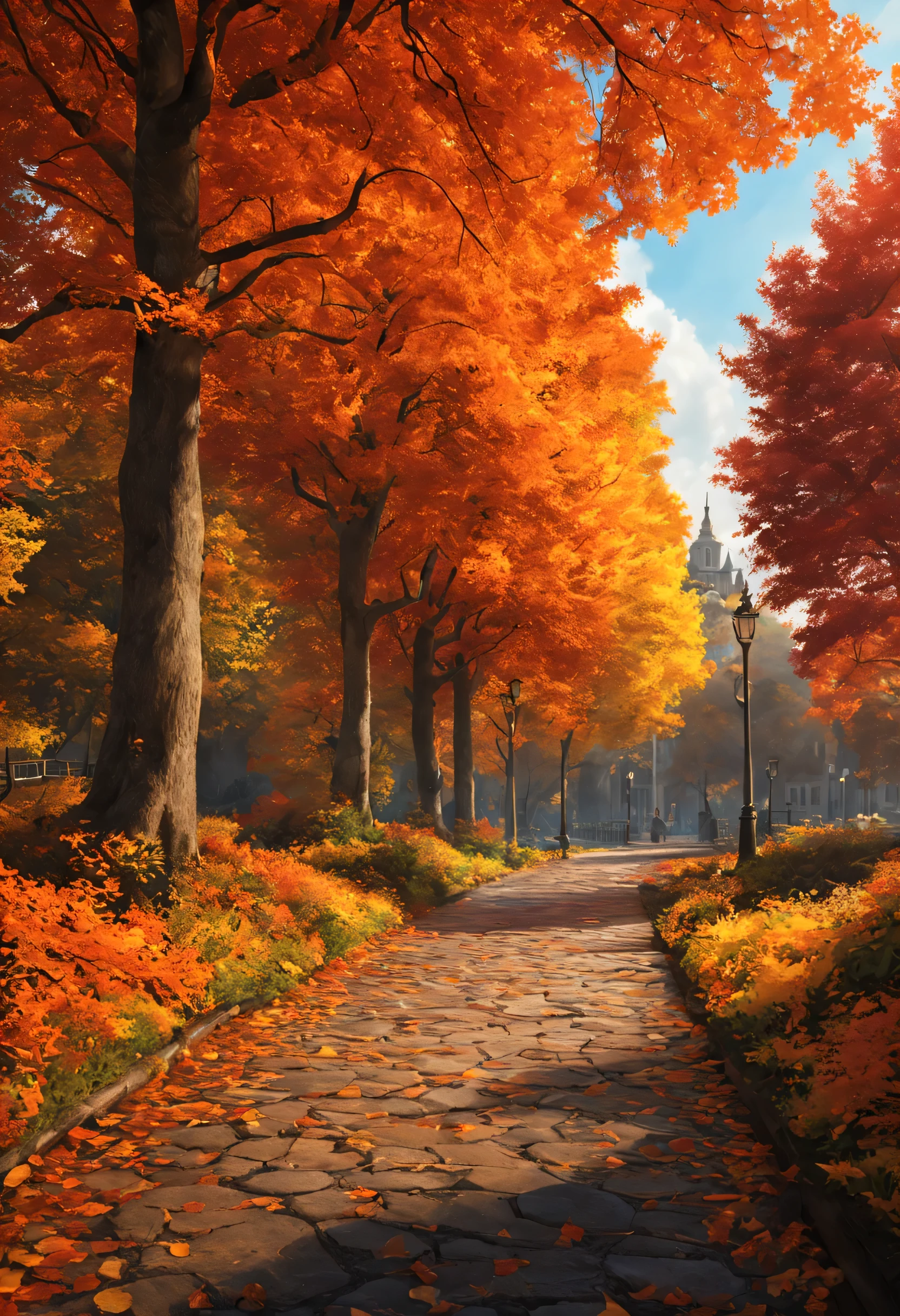 create an image demonstrating the style of ((Autumn Academia)) style, hyper realism, 8k high definition, vibrant colors, sharp focus, insanely detailed