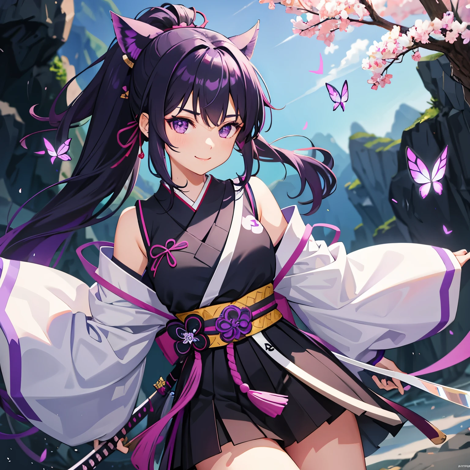 ChatGPT Of course, aquí tienes una descripción de a female character from the Naruto series:
"Using advanced artificial intelligence technology, imagine a picture of Hinata Hyuga, a female character from the Naruto series. Hinata has long, silky dark blue hair., that falls softly on your shoulders. Her pearly white eyes, characteristics of his Hyuga clan, They are deep and expressive, reflecting a mix of sweetness and determination. She is dressed in her iconic ninja outfit, composed of a tight-fitting purple jacket with the symbol of his clan on the back, along with dark pants and white wrist guards. His posture is serene and dignified, showing a mix of grace and inner strength. The background could be a calm and serene landscape, like a field of cherry blossoms in spring, which complements your reserved nature and your connection with nature."