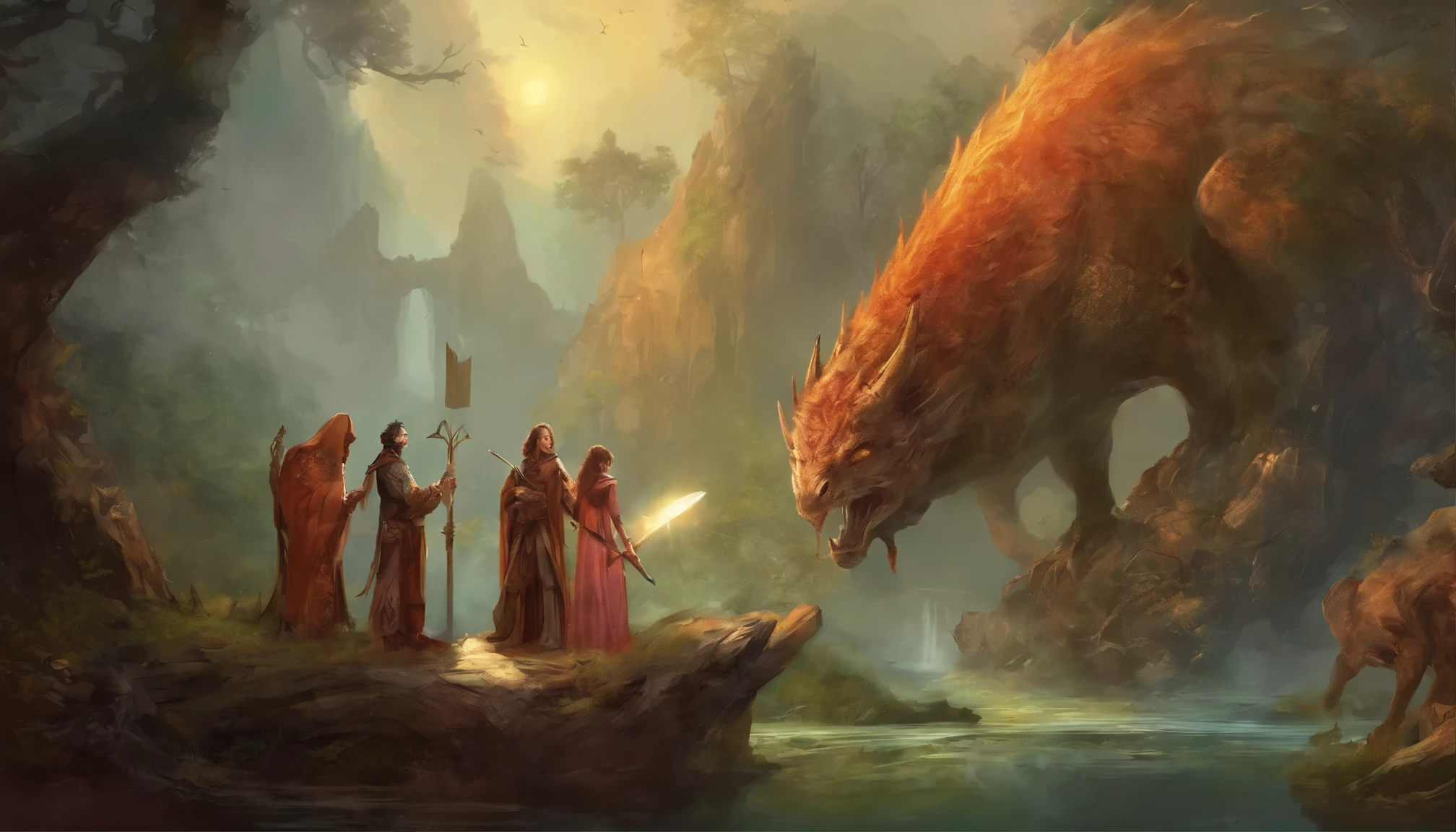 Dark dark dark，hell,A group of people sticking out their tongues，The imp next to him holds a machete，super detailing，Masterpiece, Best quality，Superb quality,high resolution
