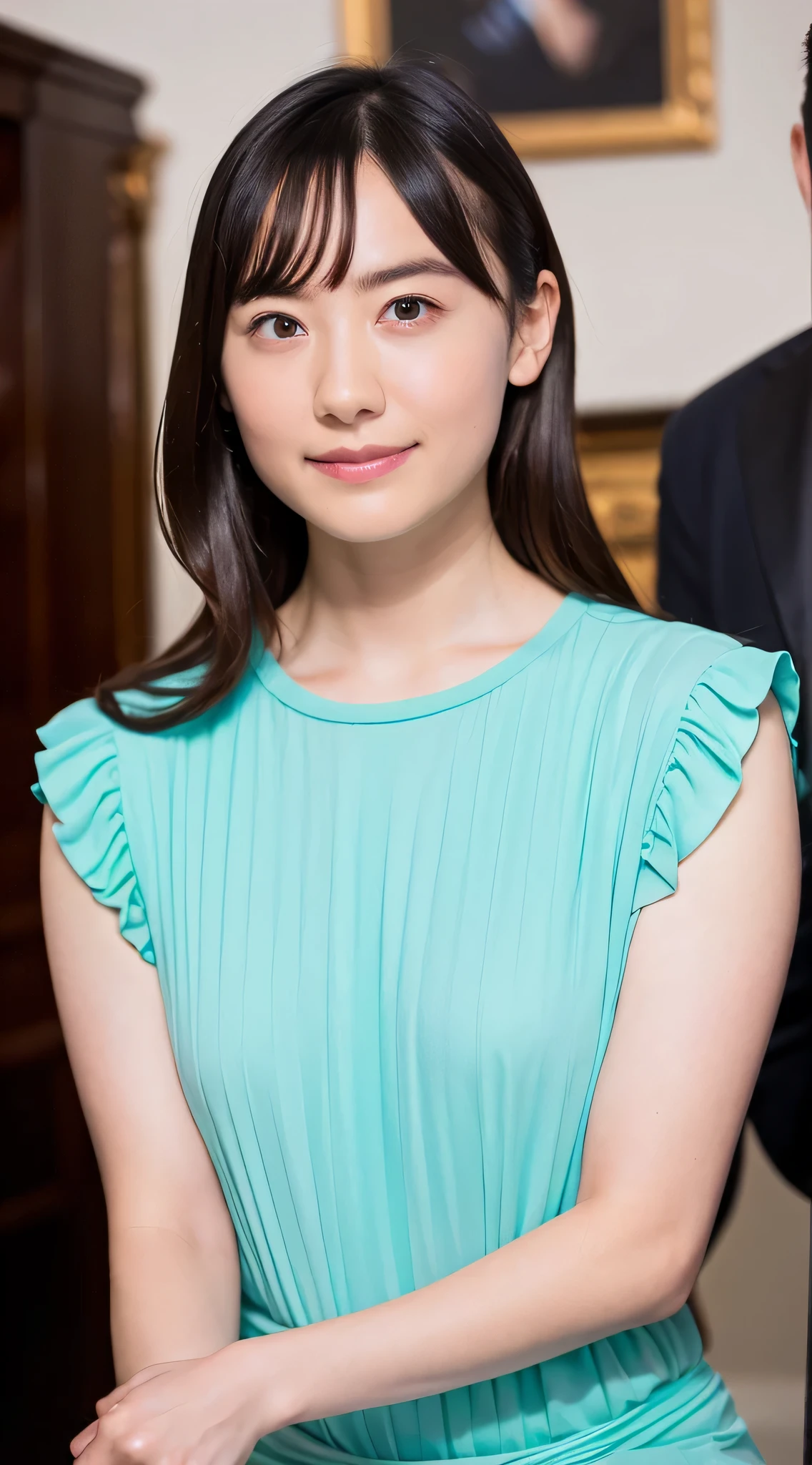 (highest quality,16k,High resolution),Super detailed,(realistic,photorealistic,photo-realistic:1.37),(beautiful woman standing:1.6),(Full body image in bikini),(Portrait from head to knee:1.6),18-year-old,beautiful and detailed face,Detail view,renaissance art,delicate artwork,Bedroom、 apron, girl,soft pastel color palette,studio lighting