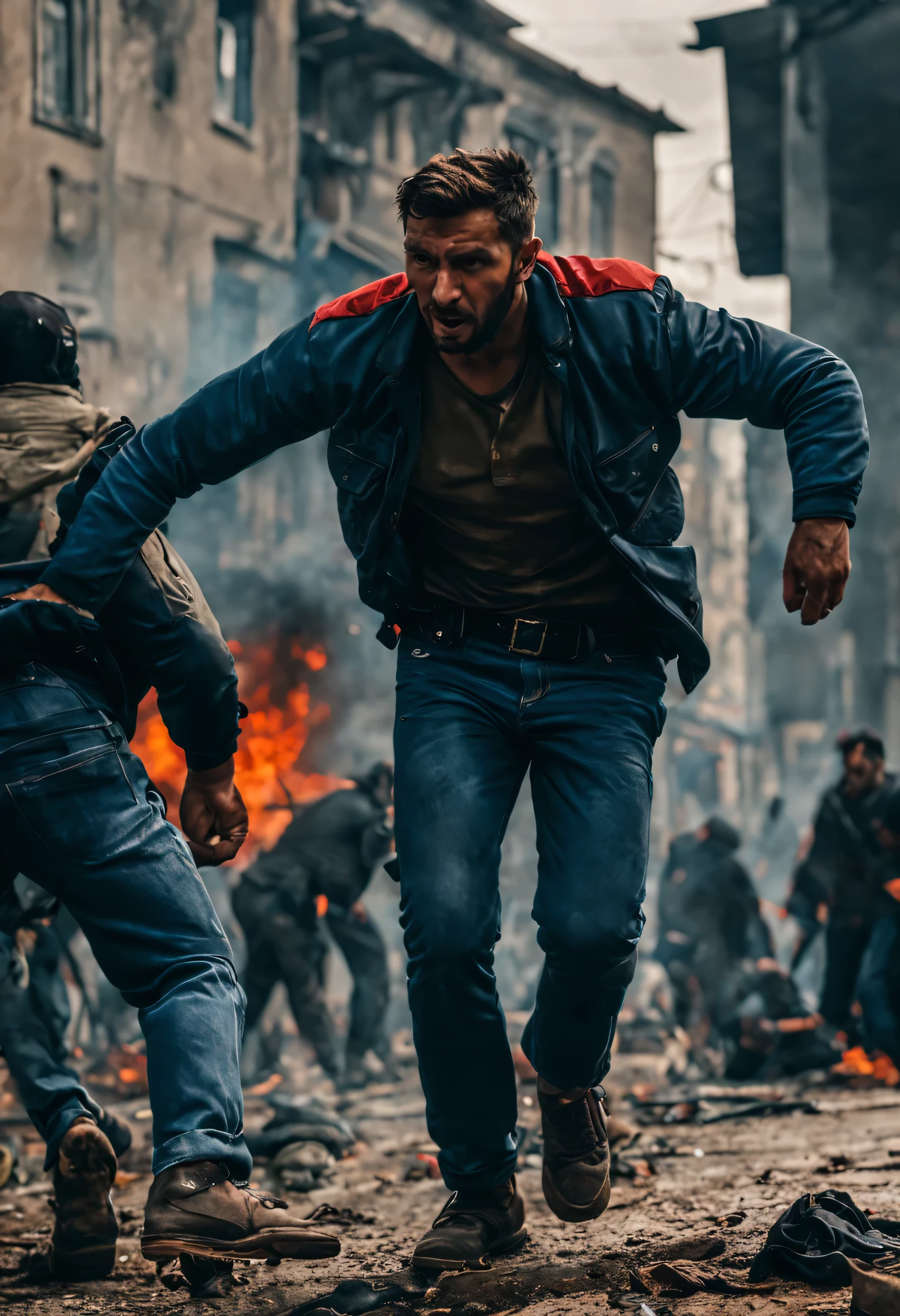 create an image demonstrating the style of ((Balkan Violence Tumblr)) style, hyper realism, 8k high definition, vibrant colors, sharp focus, insanely detailed