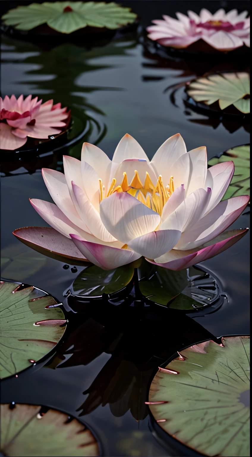 3D, Flower, Lotus, Water Lily