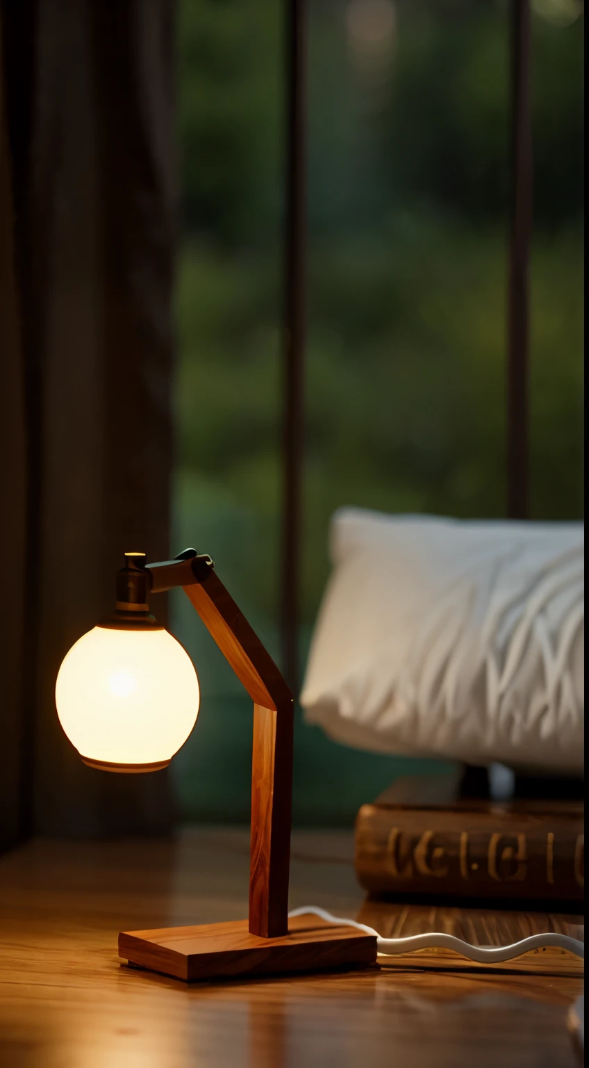 3D, Miniature, Wood, Blur, Tree, Lamp, Smooth