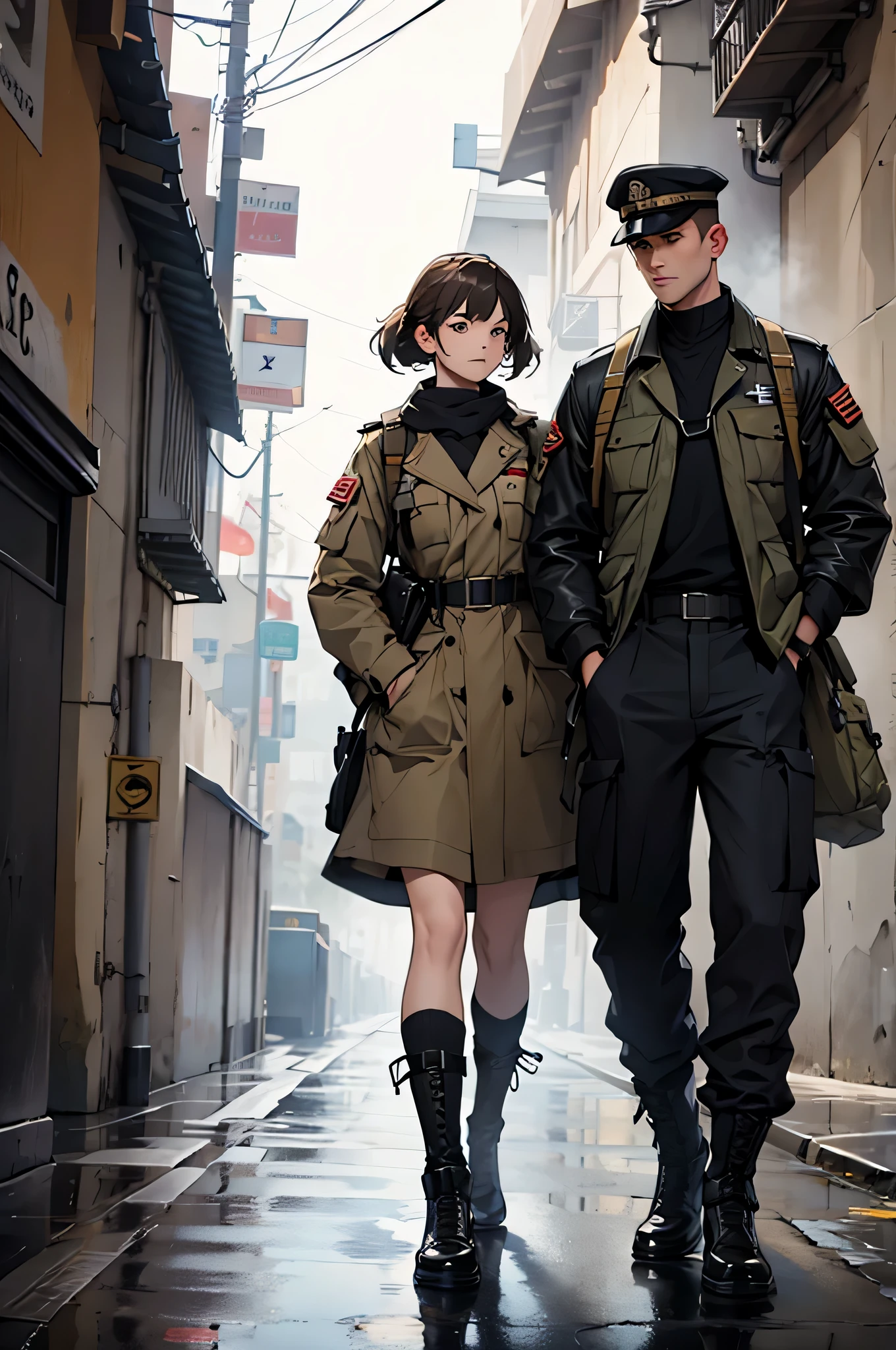 male，female，young，military division，modern
