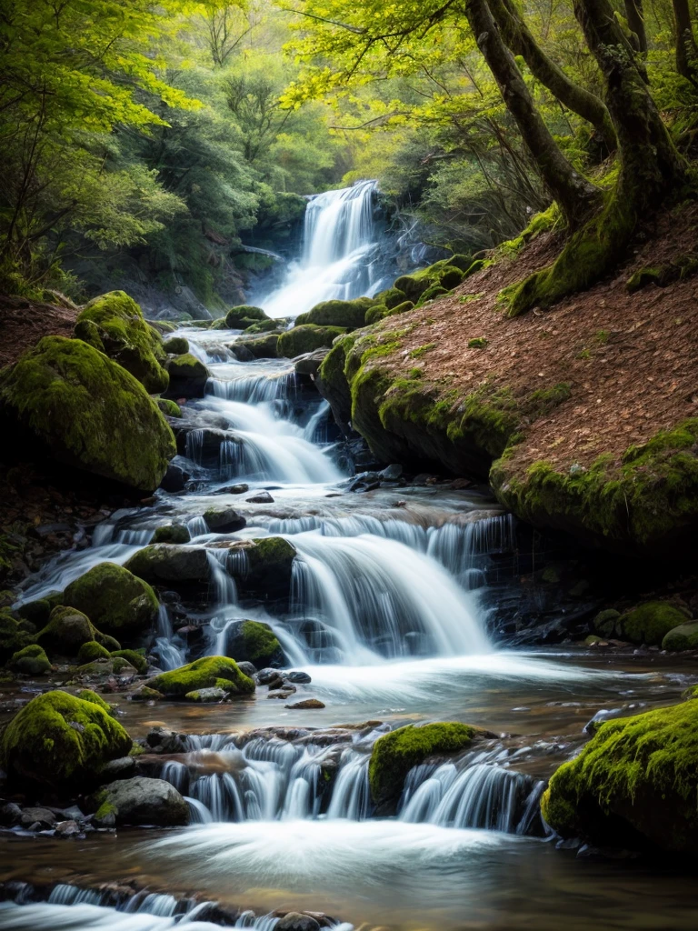 Image: Waterfall

Descriptive keywordajestic, cascading, serene

Photographic style: Landscape photography with long exposure to capture the flowing water

Tone: Calming and awe-inspiring

Object: A lone tree standing at the edge of the waterfall

Action: Gazing contemplatively at the streaming water, seeming to merge with the natural beauty around it