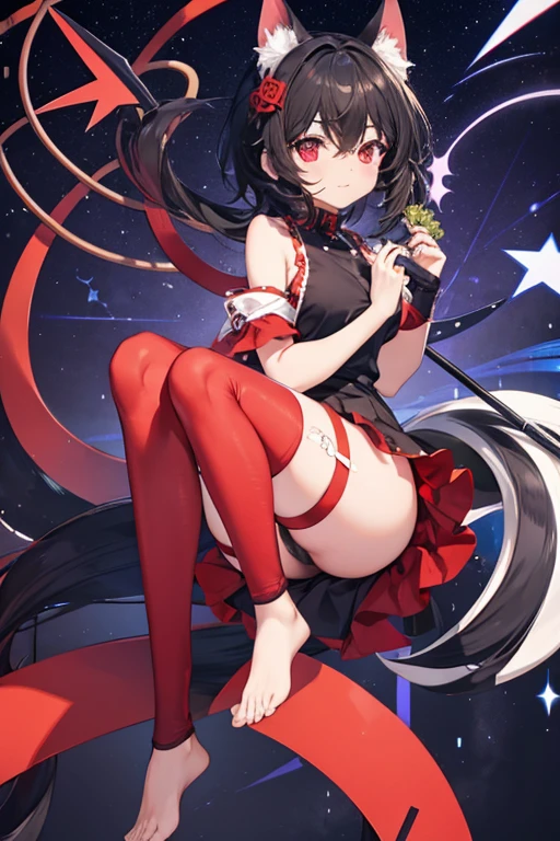 nue, four legs