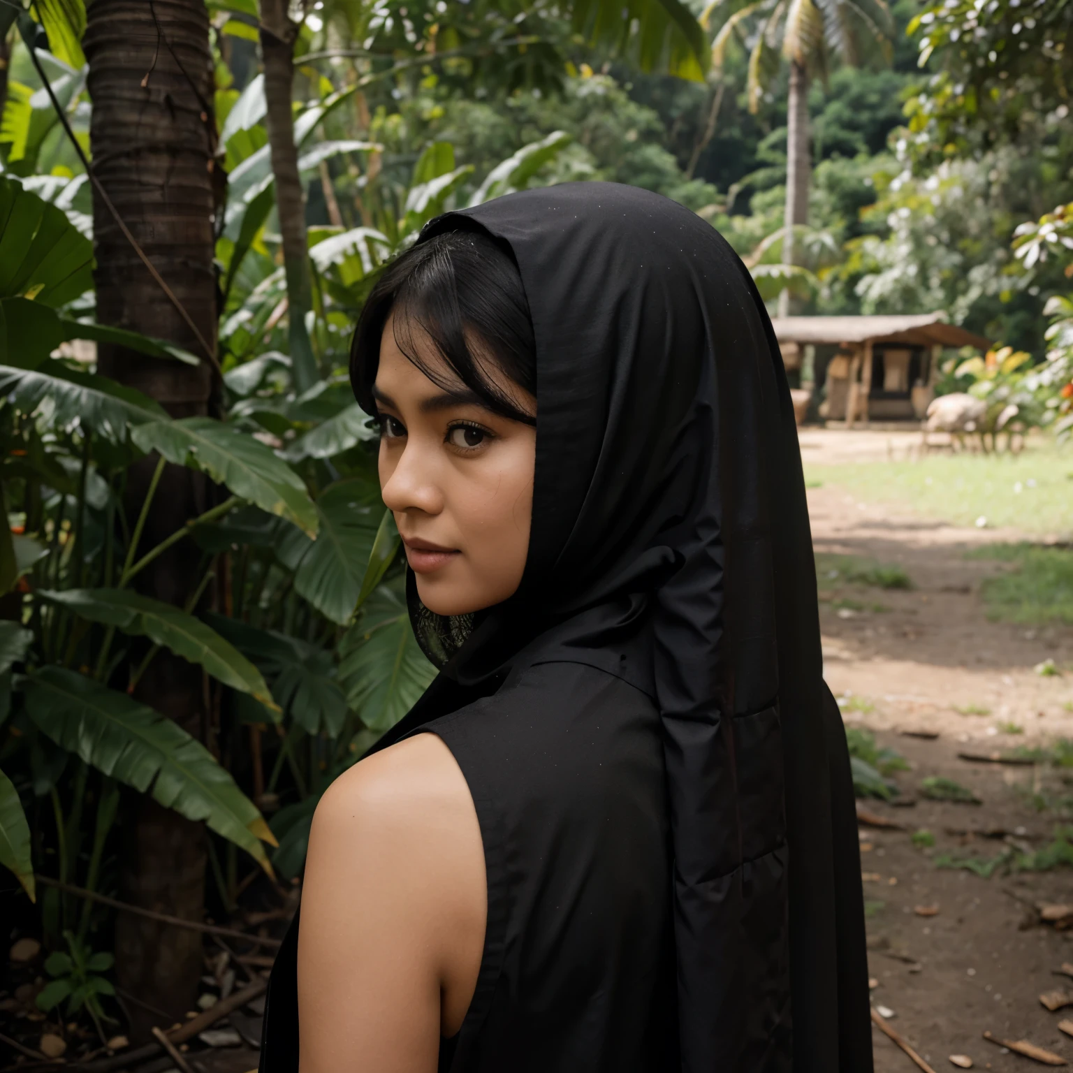 di hutan lebat penuh batuan, pemuda indonesia tampan, penuh jus merah hitam lezat, berotot dengan tangan elektrik bercampur api, berambut panjang terikat, meninju lurus. nenek setan wanita tua keriput berkulit hijau terbaring berteriak sakit, berambut panjang disanggul. jubah besar nya penuh jus merah hitam lezat. banyak pohon tumbang terbakar ekstrim. batu batu besar meledak ekstrim. debu kotor tebal ekstrim meliputi. kehidupan nyata, ultra HD