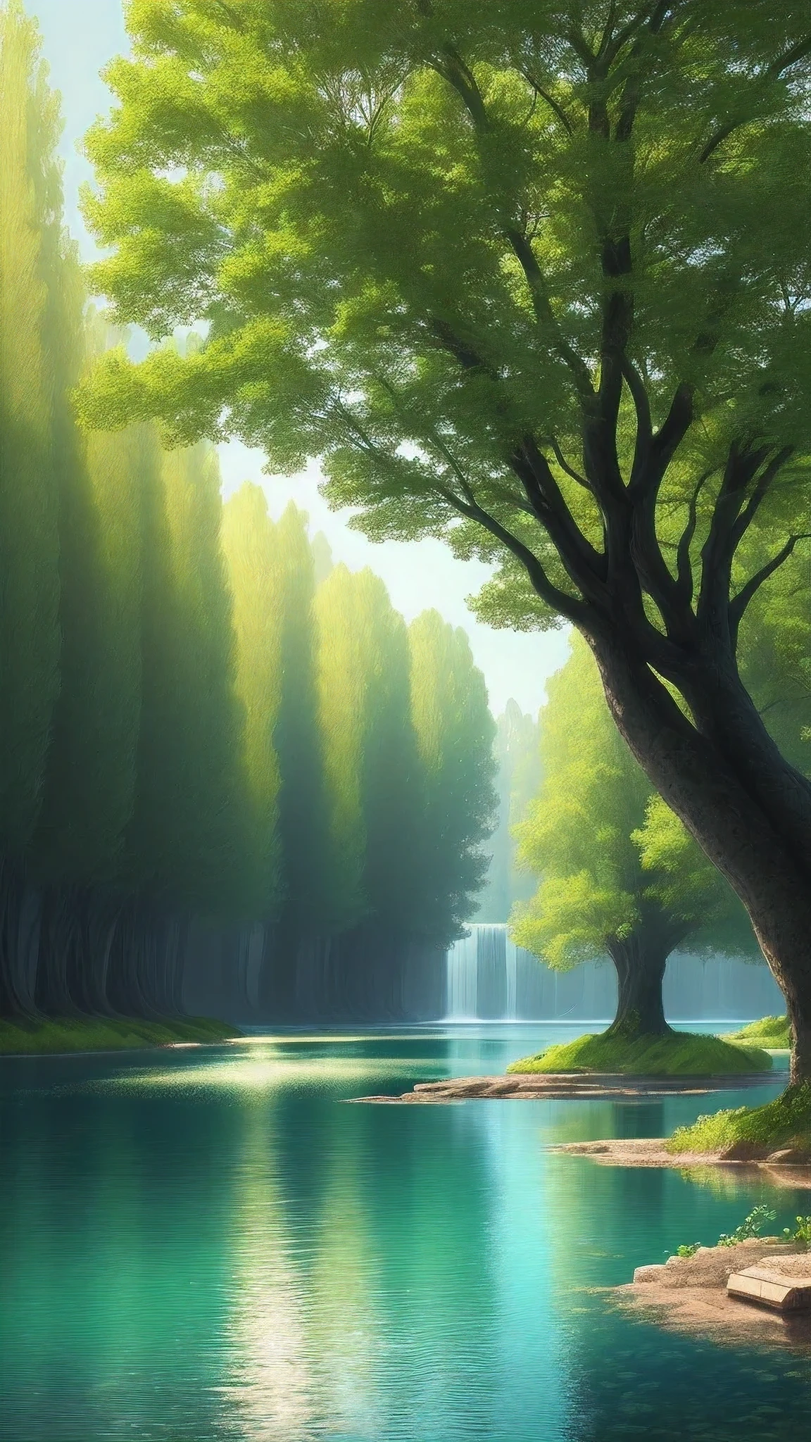 nature sceneont,Eau,The tree,tmasterpiece,4K
