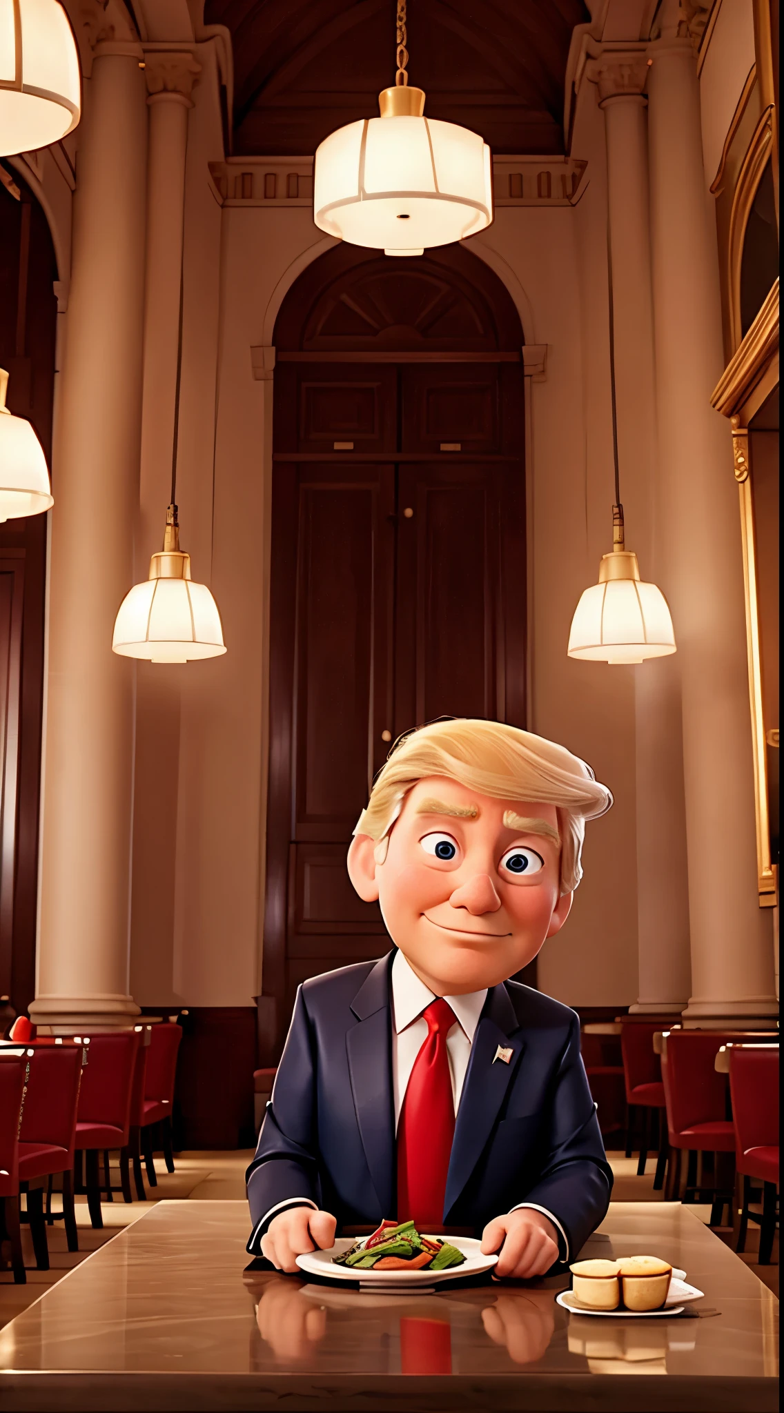Trump, Inside the restaurant