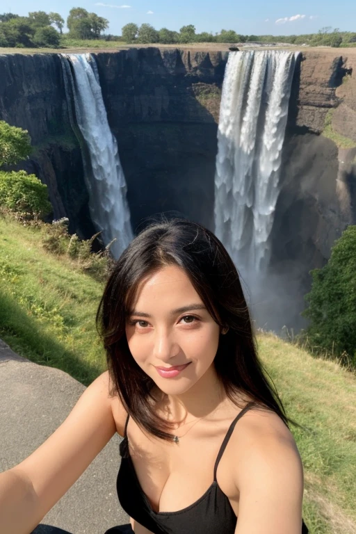 ((highest quality)), ((masterpiece)), (be familiar with), Spectacular view of Victoria Falls