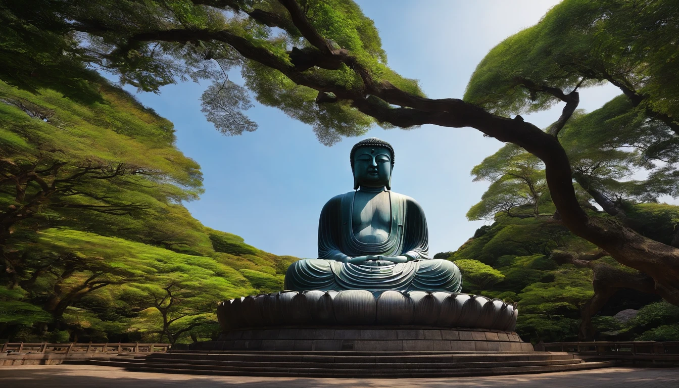 oil、Great Buddha of Kamakura。