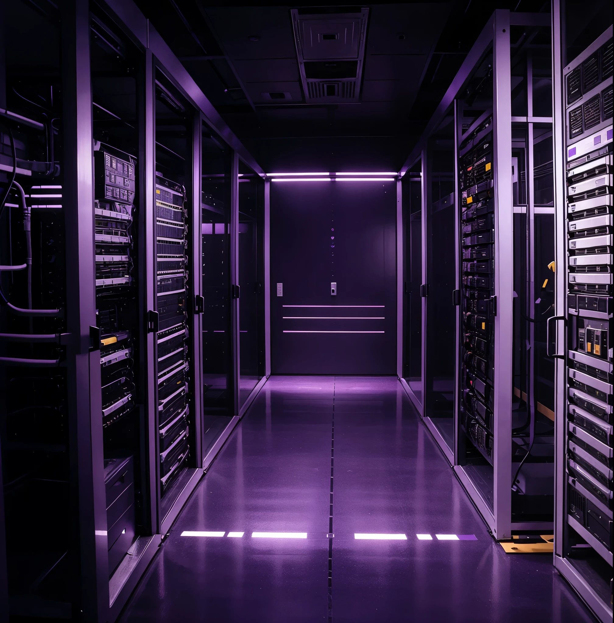 Data Center Purple Background