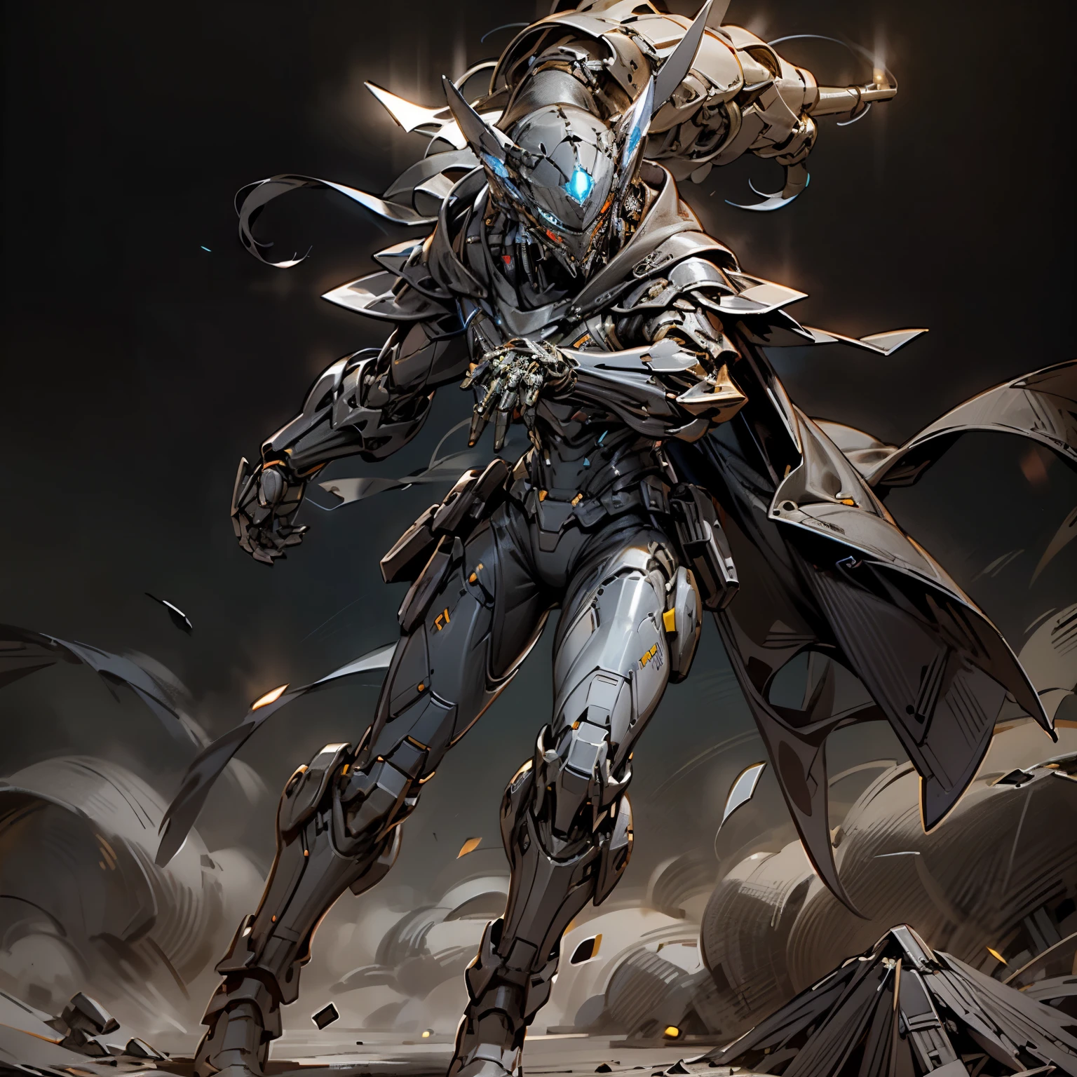 Ghost Executioner with Huge Tomahawk, Super Cool Ghost Executioner, Has Huge Tomahawk, Boxer, Red Mechanical Fist, Wearing Green Mechanical Armor, Smoke Surrounding, Swinging Tomahawk Pose, Perfect Body Proportions, Tall Figure, Full Body Shot, Super Detail, Male, Ninja, Metal Mech, With Black Mask, Wearing Black Mechanical Armor, Glowing Red Eyes, Perfect Body Proportions, Full Body Shot, Looking Up, Super Detail, IP by pop mart, Edge Light, Avatar, Octane Rendering, blender, clean black background, 3d, c4d, best quality, very detailed, ancient technology, HDR (high dynamic range), ray tracing, nvidia rtx, super resolution, unreal 5, subsurface scattering, PBR textures, post-processing, anisotropic filtering, depth of field, maximum sharpness and sharpness, multi-layer textures, albedo and highlight maps, surface shading, accurate simulation of light-material interactions, perfect proportions, octane rendering, duotone lighting, low iso, white balance, rule of thirds, Wide aperture, 8K RAW, high efficiency sub-pixel, subpixel convolution, luminescent particles, light scattering, Tyndall effect