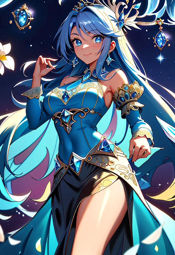 Dynamic angle, ((Full body posing:1.5), (colorful:1.2), (extremely detailed CG unity 16k wallpaper:1.1), (Denoising strength: 1.45), (tmasterpiece:1.37), ((official art)), 1girl, solo, staff, midriff, magic, long hair, brown hair, navel, breasts, blue eyes, cleavage, long skirt, glamor, beautiful detailed glow, detailed ice, beautiful detailed water, (magic circle:1.2), (floating palaces:1.3), fantasy, magic, high_heels, ((masterpiece)), ((best quality)),1 girl, topless, fantasy, loincloth, ((detailed nipples)), holding staff, ((beautiful face)), skyblue hair, no clothes, shoulder length hair, closed eyes, small breasts, large nipples, river, navel, mage, water