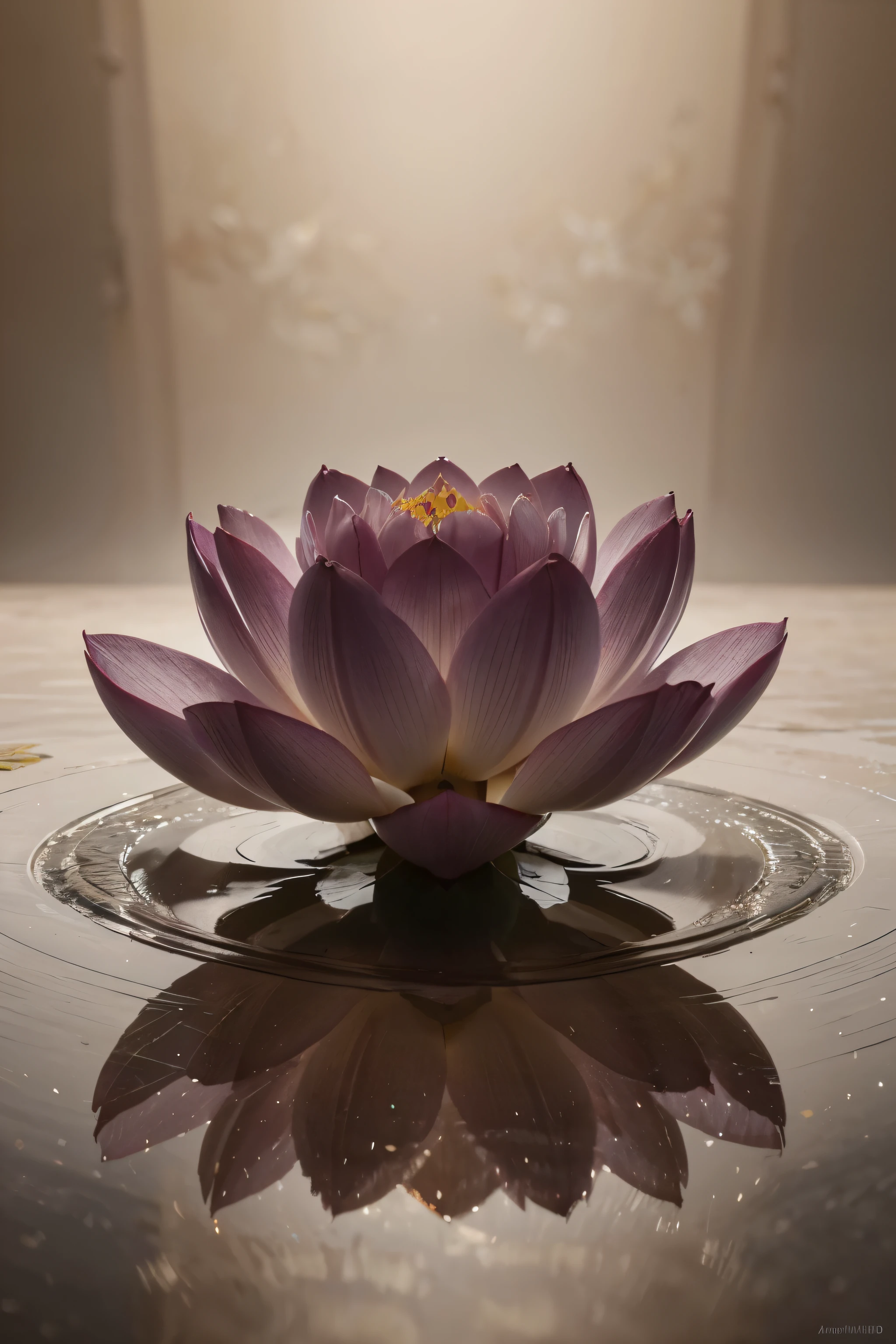 image archetypale de la fleur de lotus lotus, chef-d'artwork, best quality, High quality, fond d'screen, extremely detailed 8k, profondeur de champ, HDR, aberration chromatique, Photorealism, Very detailed, complexe, high detail, spectaculaire, spirituel, Symbolisme, Dream