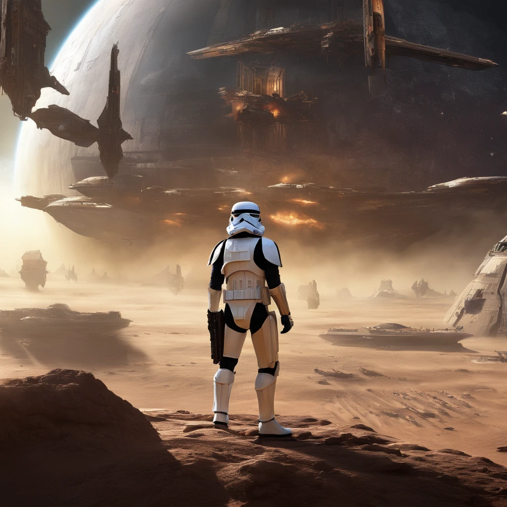 best quality,4k,8k,highres,masterpiece:1.2,ultra-detailed,realistic:1.37,star wars,sci-fi,concept artists,laser swords,dark side,vivid colors,epic battle,heroic characters,galactic empire,force powers,
lightsabers,droids,spacecrafts,imperial troopers,alien species,mysterious planets,planet destruction,exotic landscapes,space battles,iconic costumes,legendary heroes,powerful villains,sith lords,jedi knights,the force,epic space opera,intergalactic adventures,galaxy far far away,cosmic battles,space exploration,saga,empire vs rebellion,legendary soundtrack,iconic quotes,ultimate fight,light vs dark,hero's journey,destiny,space fantasy,epic storytelling.