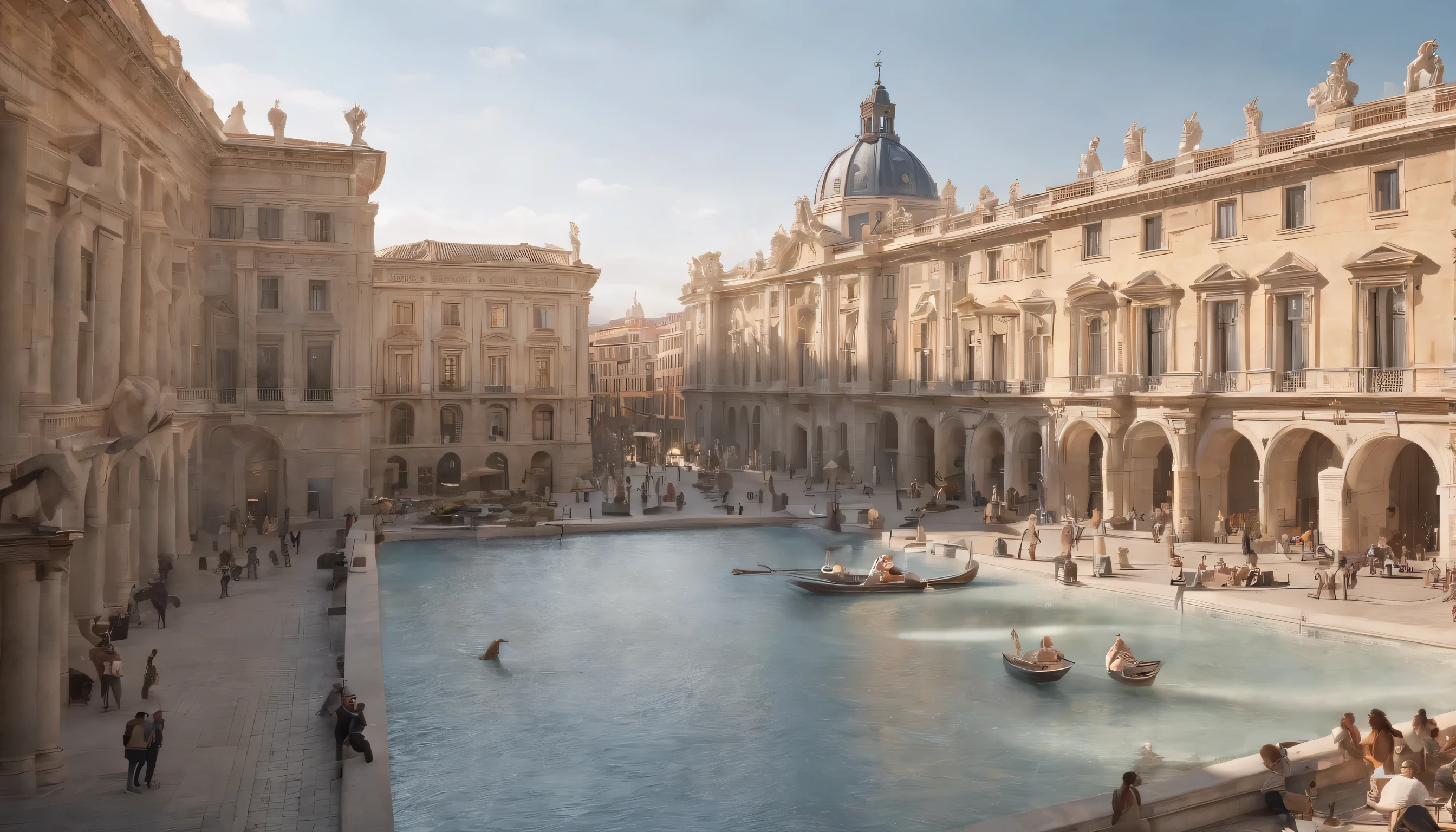 (Highly detailed CG Unity 8k wallpaper、masterpiece、highest quality、Super detailed)、(best lighting、best shadow、very delicate and beautiful)、highest quality、8k、Detailed facial depiction、masterpiece、highest quality、clear image quality、
madrid scenery&#39;art district, Home of the Prado Museum and the Thyssen-Bornemisza Museum。