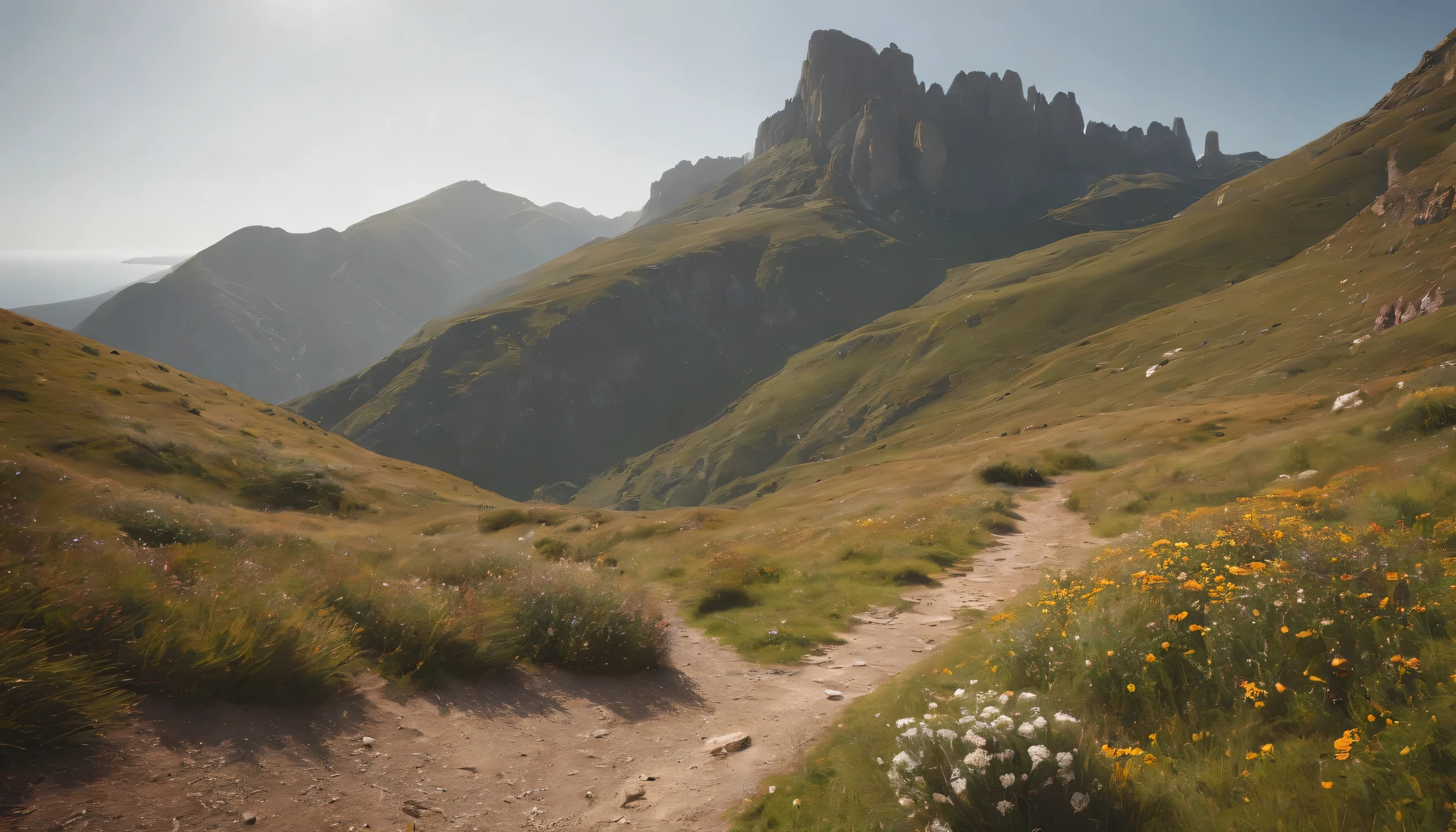 (Highly detailed CG Unity 8k wallpaper、masterpiece、highest quality、Super detailed)、(best lighting、best shadow、very delicate and beautiful)、highest quality、8k、Detailed facial depiction、masterpiece、highest quality、clear image quality、
Spectacular landscapes of the Cantabrian Mountains and Cantabrian Coast。