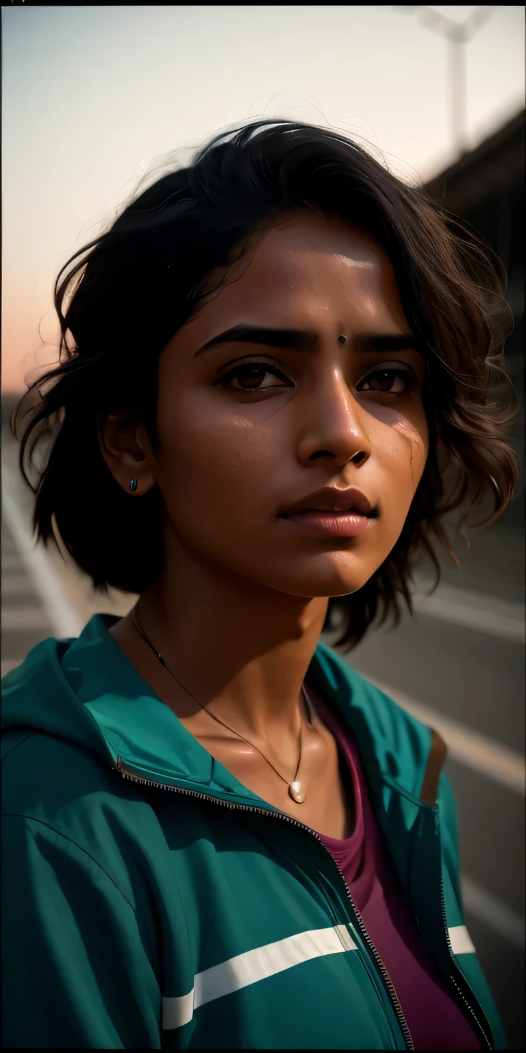 beautiful mature indian college girl, wearing sportswear, Outside track and field, ((Slim, )), photoactual, photo, masterpiece, actual, realism, photorealism, high contrast, photoactual digital art trending on Artstation 8k HD high definition detailed actual, detailed, texture, hyper detailed, actual texture, armature, best quality, 超high resolution, (photoactual:1.4),, high resolution, detailed, raw photo, Sharp Re, by lee jeffries nikon d850 film stock photograph 4 kodak portra 400 camera f1.6 lens rich colors hyper actual lifelike texture dramatic lighting unrealengine trending on artstation cinestill 800,