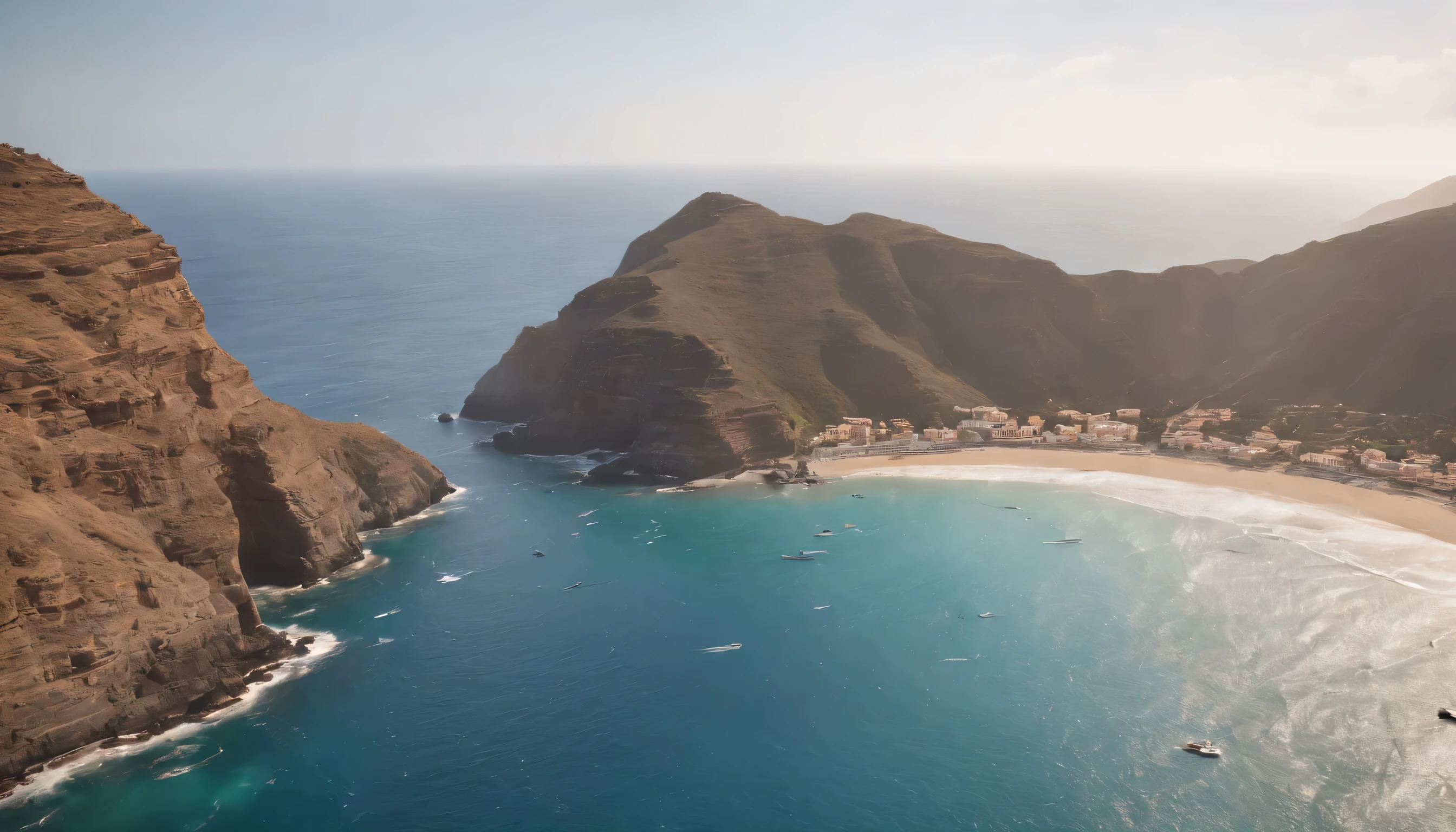 (Highly detailed CG Unity 8k wallpaper、masterpiece、highest quality、Super detailed)、(best lighting、best shadow、very delicate and beautiful)、highest quality、8k、Detailed facial depiction、masterpiece、highest quality、clear image quality、
Views of Gran Canaria'diving spots and beaches。