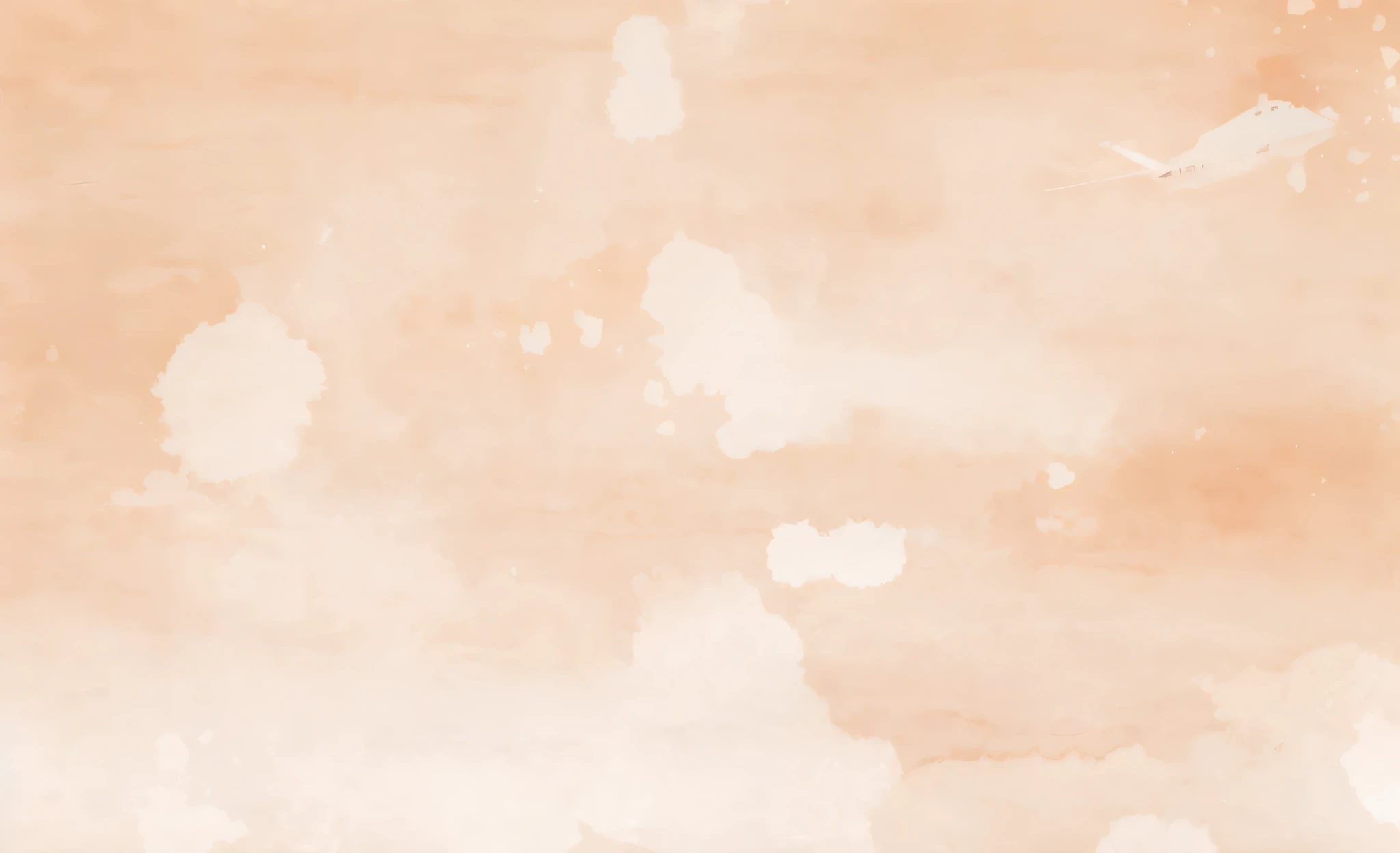 there is a picture of a watercolor painting of a plane, watercolor background, flat water color texture, beige background, faded background, light brown background, washed out background, neutral background, watercolor texture, beige sky pencil marks, stained paper, pastel background, dull pink background, light background, light pink background, pastel texture, pastel faded effect, background pastel, clean background
