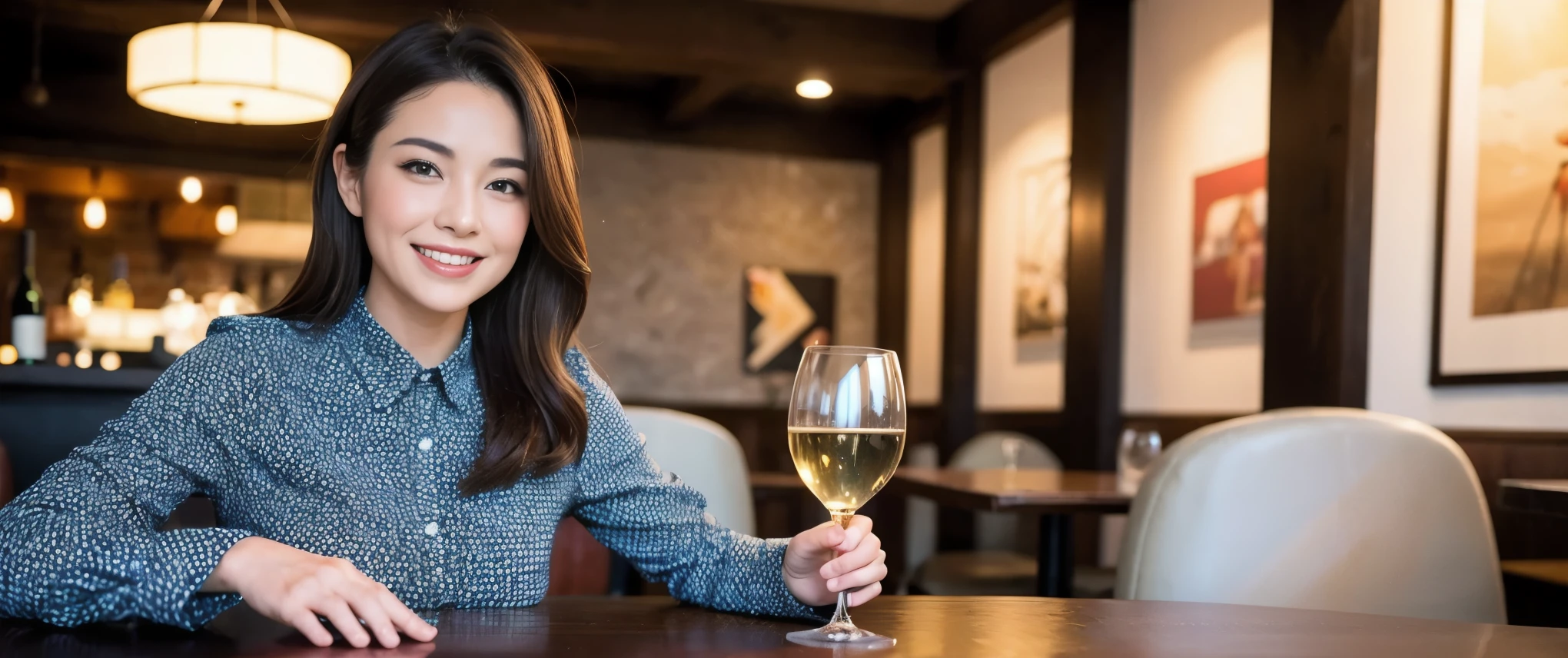 (including 64k, nffsw, highest quality, table top: 1.2), (realistic, photorealistic: 1.37), Spectacular view of the sunset sky and clouds、Amazing mountain views、long sleeve shirt、winter fashion、Columbia、Brazilian、Japanese、Dutch、German、Portuguese、Belgian、Italian、French,Champagne、sparkling wine、 (slimフェイス), (slimボティ), (brown hair), (shortcut), neat beauty、cheeks turn a little red, (42 years old), 40 years old, alone, 窓の外には美しく緻密なnight景が広がります., restaurant, wine glassが座っている, nightに, in a prominent place (from the Upper body) nova frog style, actress, model, Upper body, White wine, slim, wine glass, Super Clean night View, wine glass Put in the Middle, Happy smile, (smile: 1.15), beautiful and detailed eyes, Upper body, bust japan up, night, short, short, actress, model, Upper body, White wine, slim, wine glass, Super Clean night View, wine glass Put in the Middle, Happy smile,