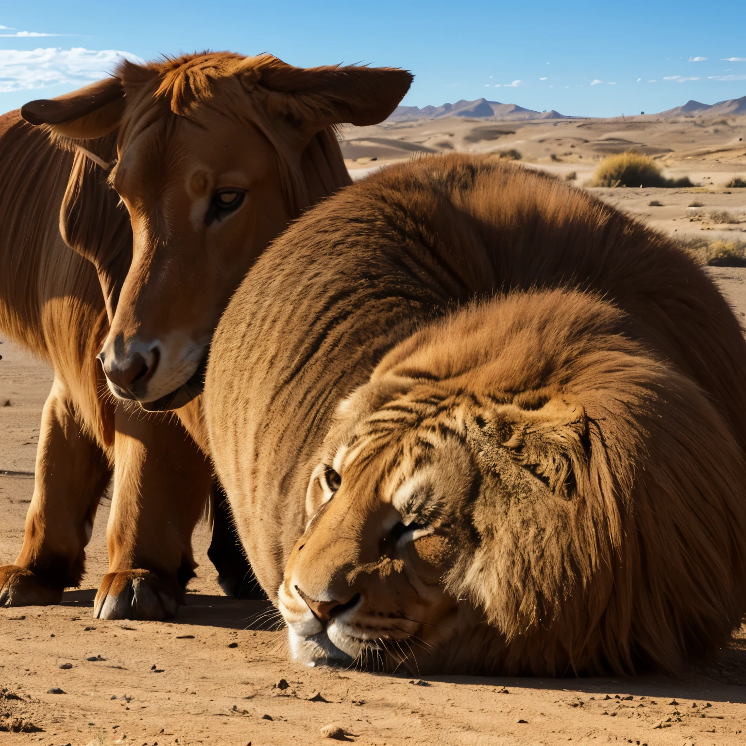 masterpiece, high quality, realistic, detailed background, (((males))), (((cow, cow tail, lion head))), (feral), (((wide hips))), ((((purple cow butt focus, anus, close up)))), (masterpiece), best quality, 4k, 2k, (intricate:0.9), (high detail:1.2), (absurd res), ((((hyper balls, feral, duo, licking anus, rimming, anal rimming, rim job, rimming butt, tongue out, tongue in cow anus, mouth on anus, close up, facing butt, poop on lion tongue, lion rimming poop))))