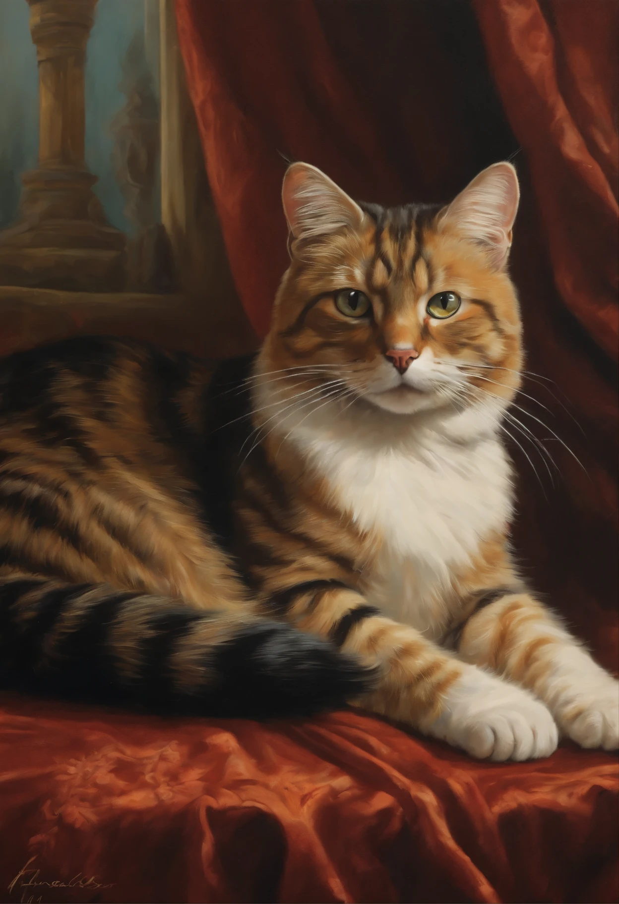 Cat, art：Tim Jacobus, oil